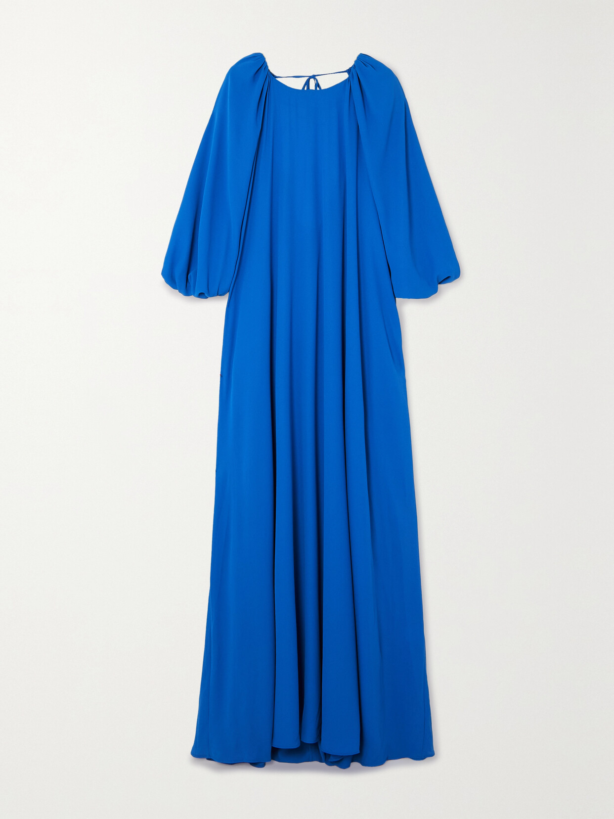 BERNADETTE Frida Tie-detailed Open-back Chiffon Maxi Dress