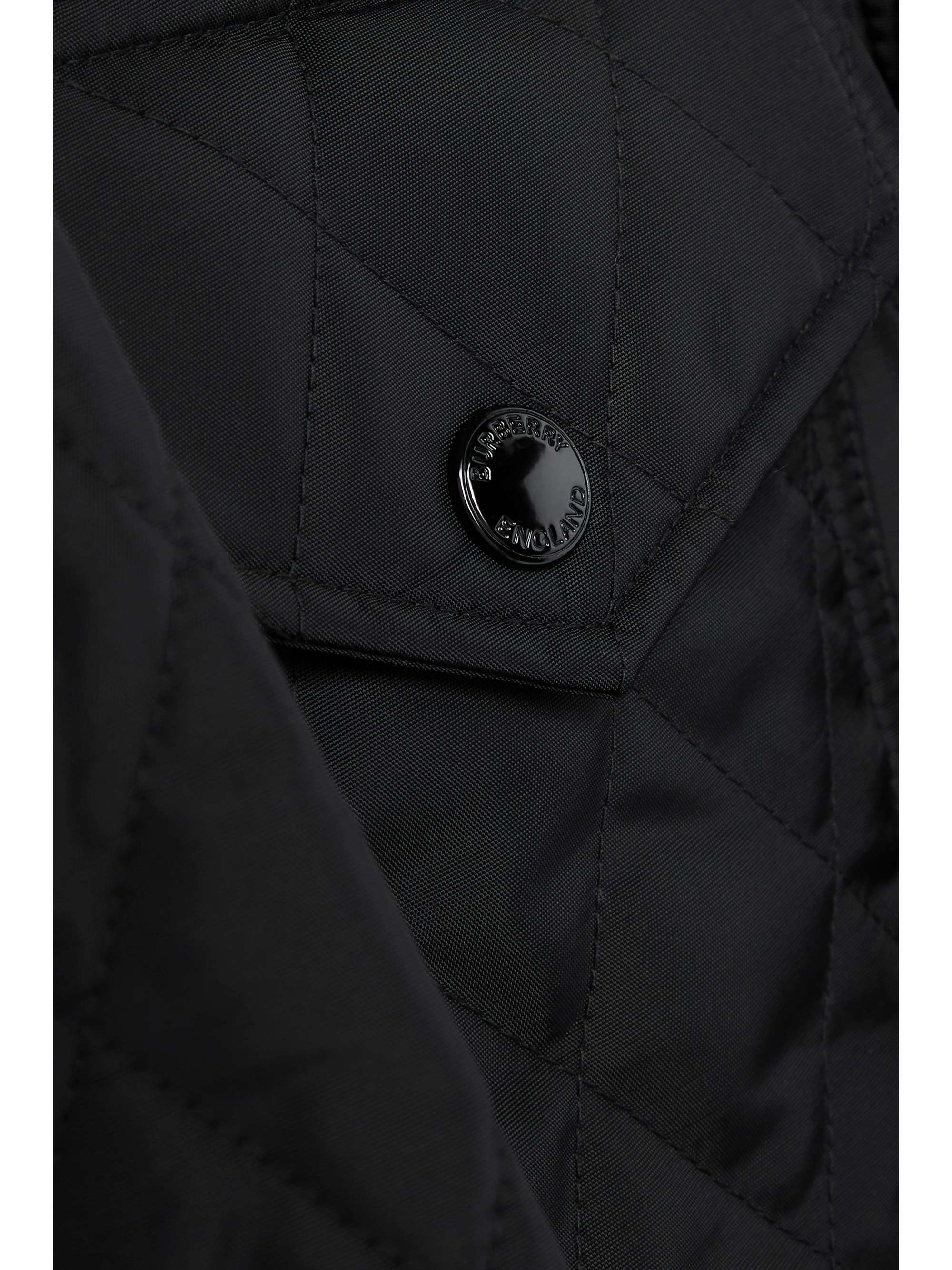 BURBERRY Belted padded quilted shell jacket