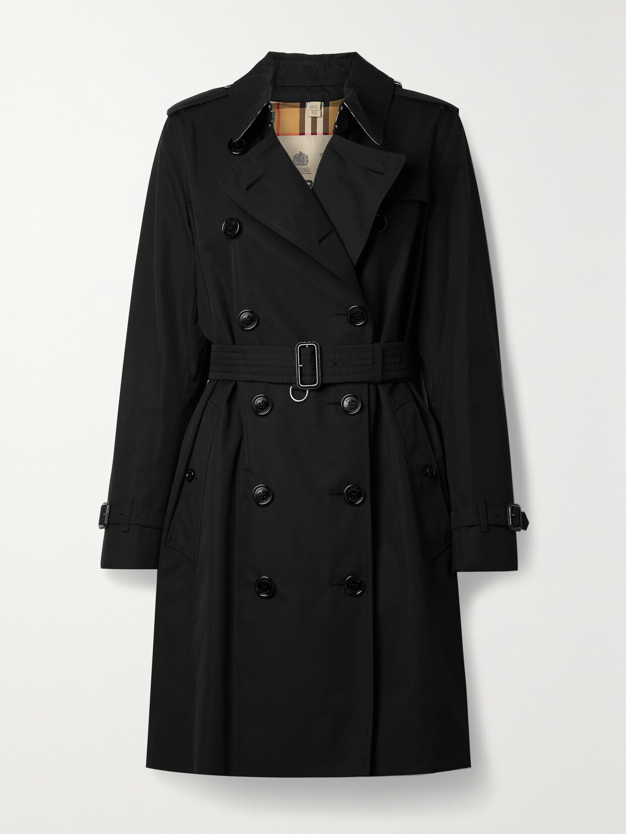 Burberry - Cotton-gabardine Trench Coat - Black