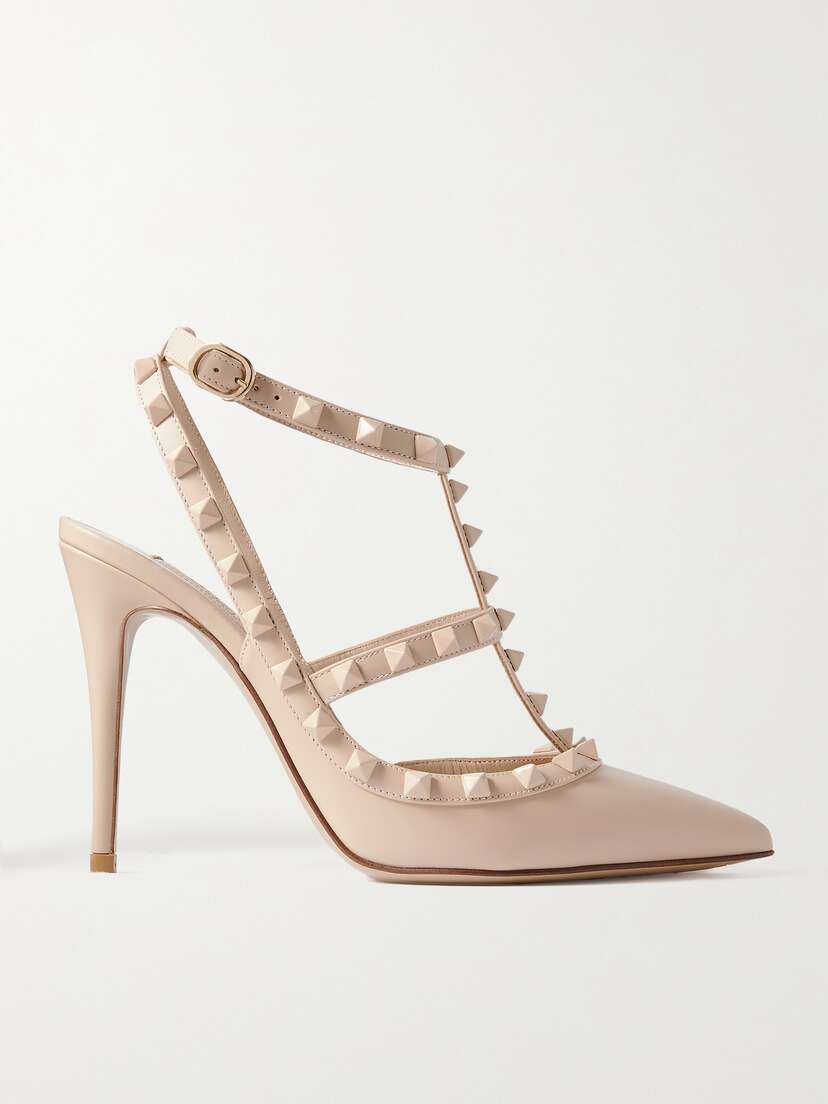 Valentino Garavani Rockstud 100 Leather Pumps