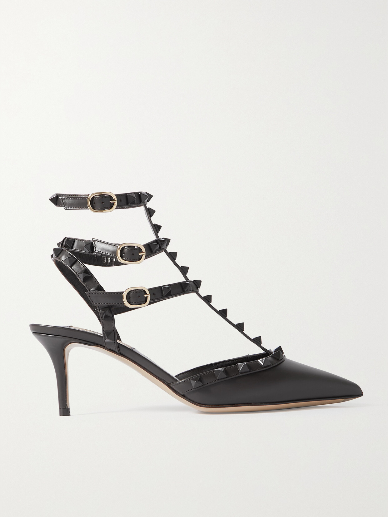 Valentino Garavani Rockstud 65 Leather Pumps - Brown