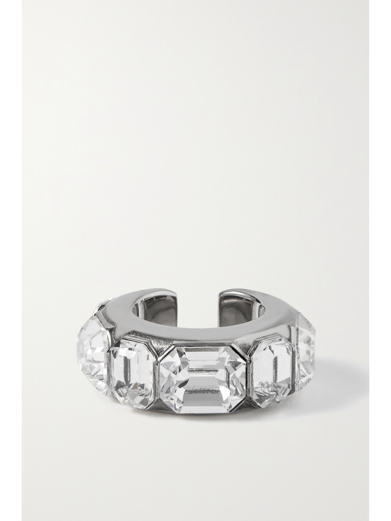 Alexander McQueen - Silver-tone Crystal Ear Cuff - one size