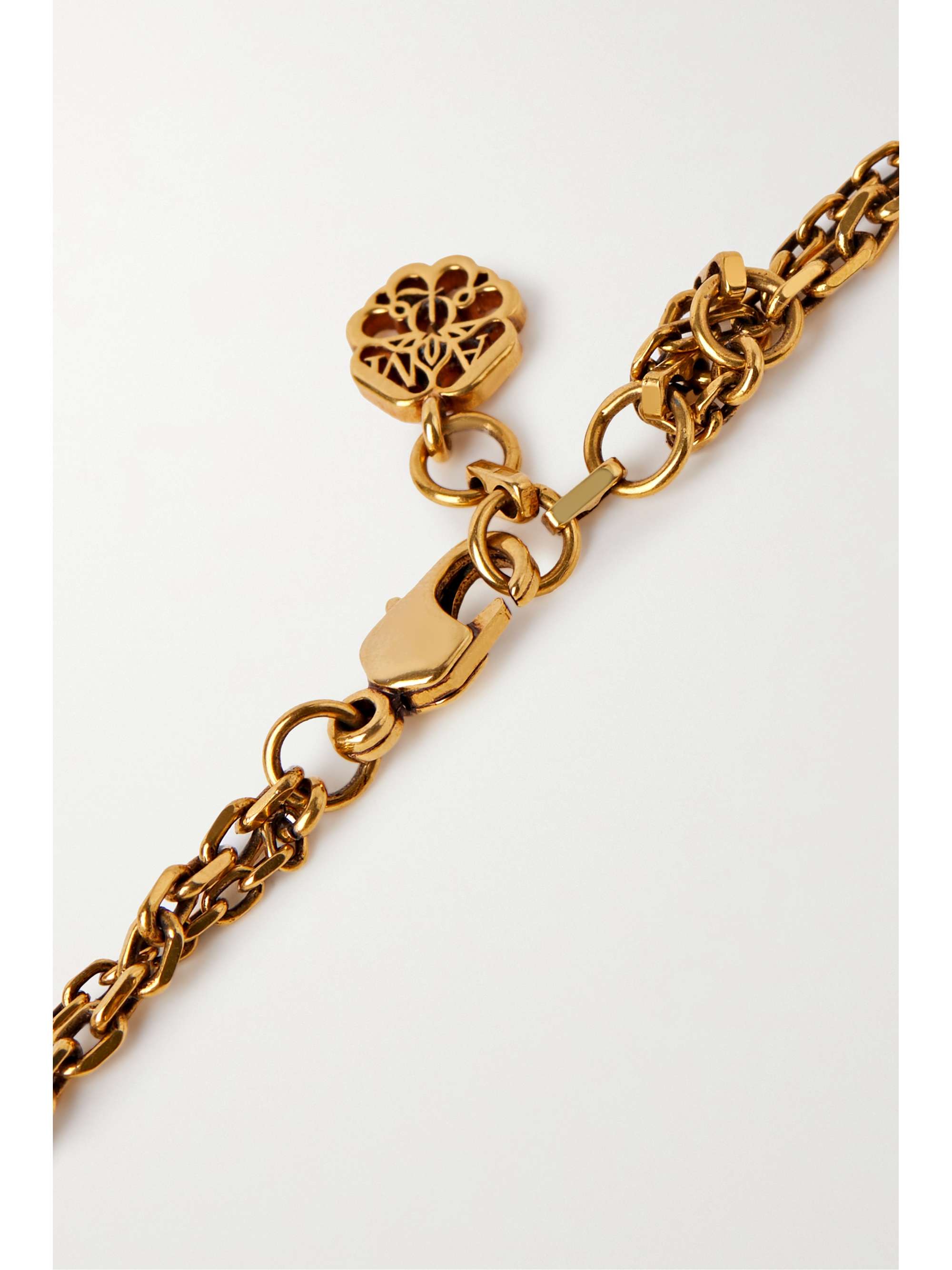 ALEXANDER MCQUEEN Gold-tone faux pearl bracelet