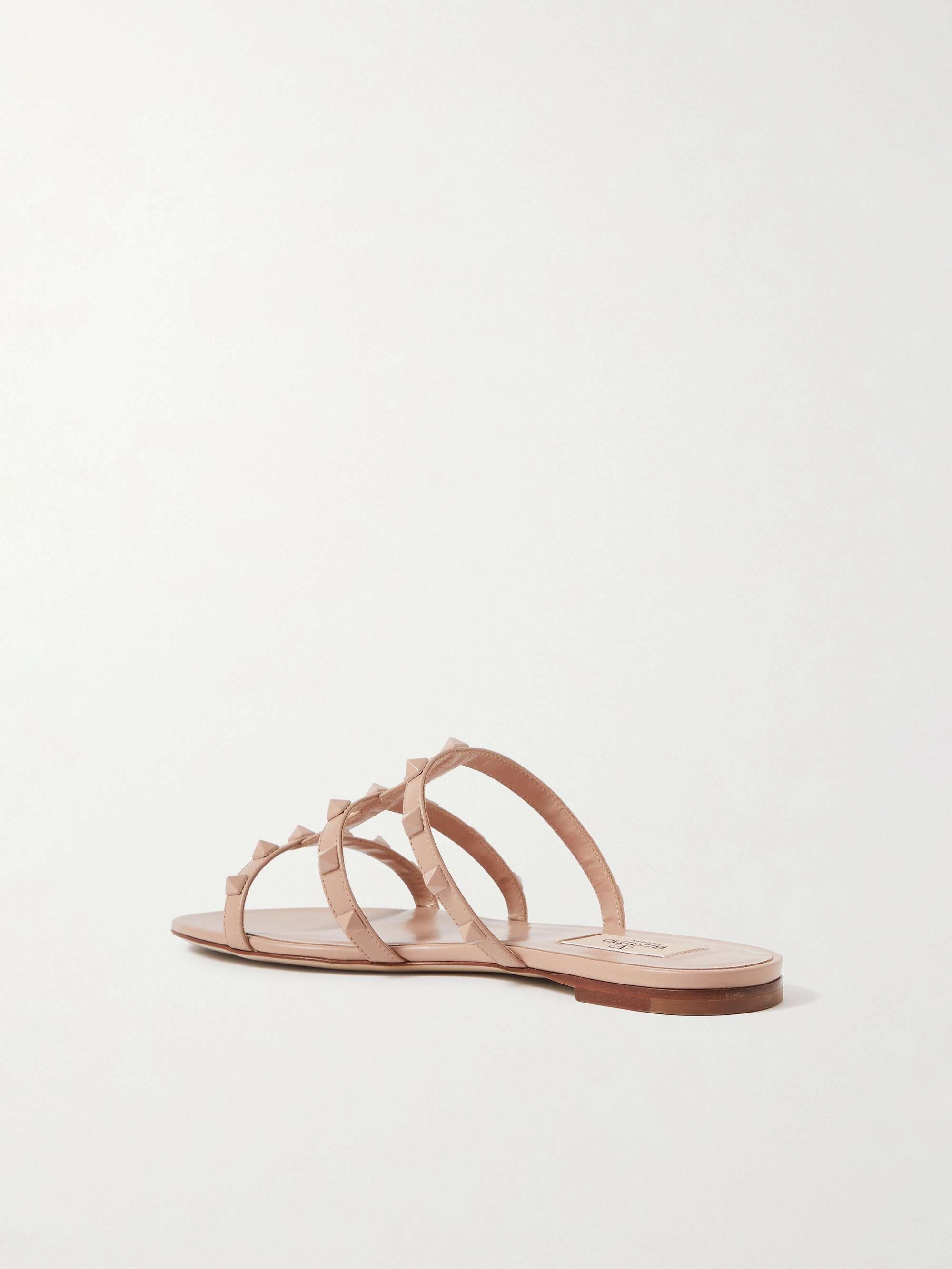 VALENTINO GARAVANI Rockstud leather sandals | NET-A-PORTER