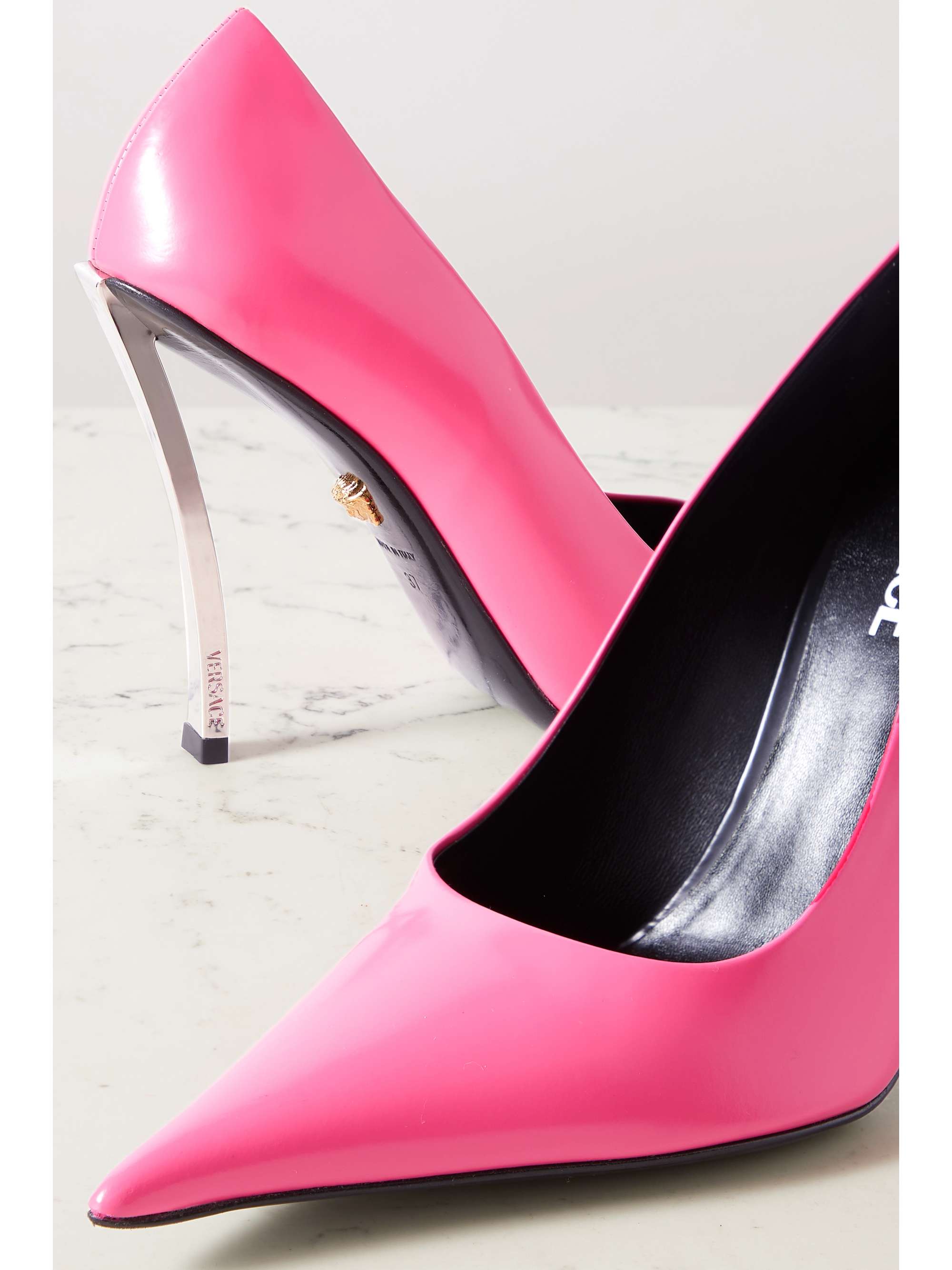 VERSACE Pin-Point patent-leather pumps