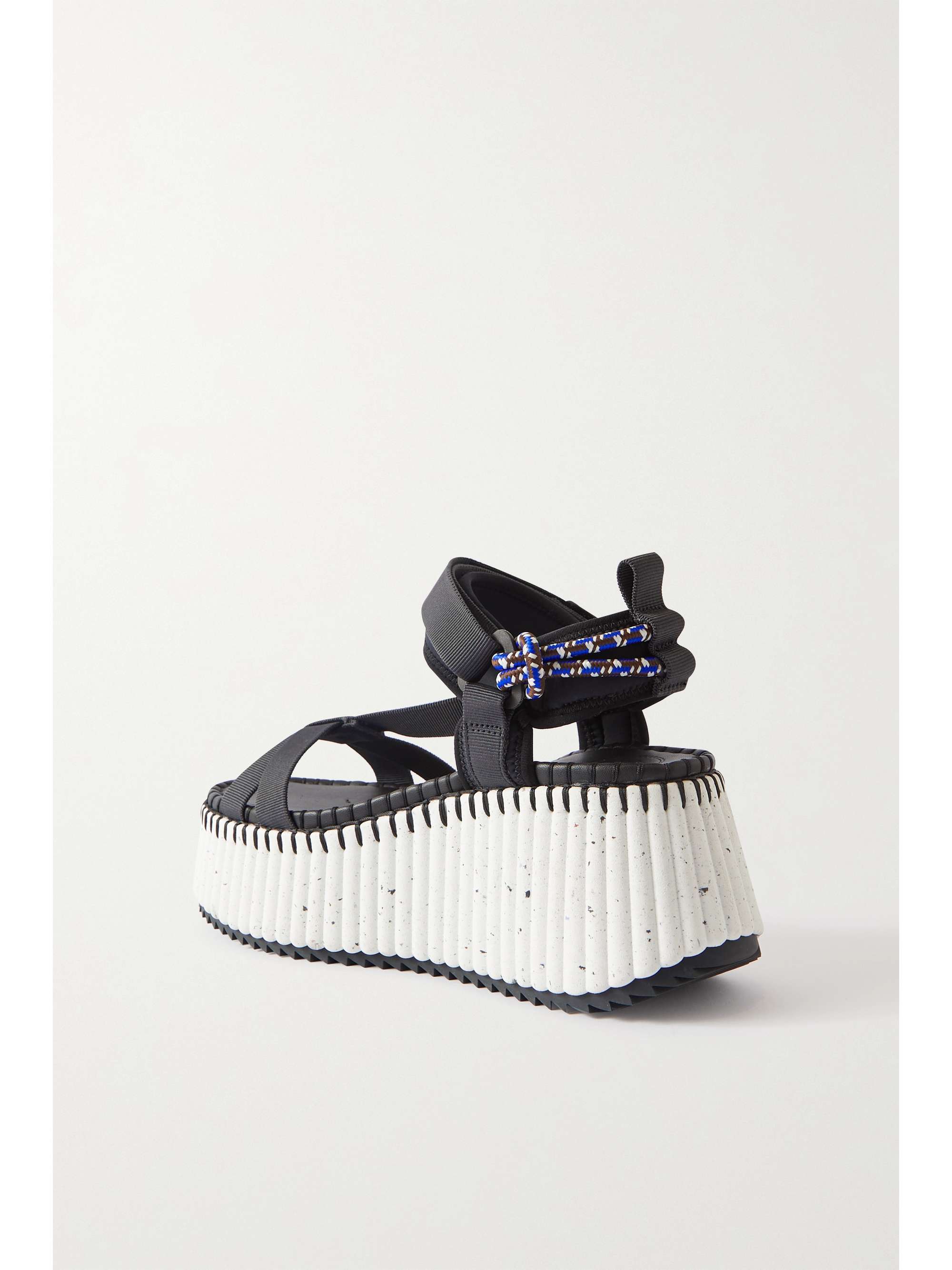 CHLOÉ + NET SUSTAIN Nama webbing platform sandals
