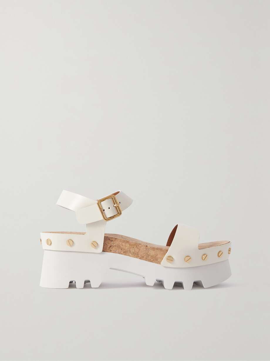 net-a-porter.com | + NET SUSTAIN Owena leather platform sandals