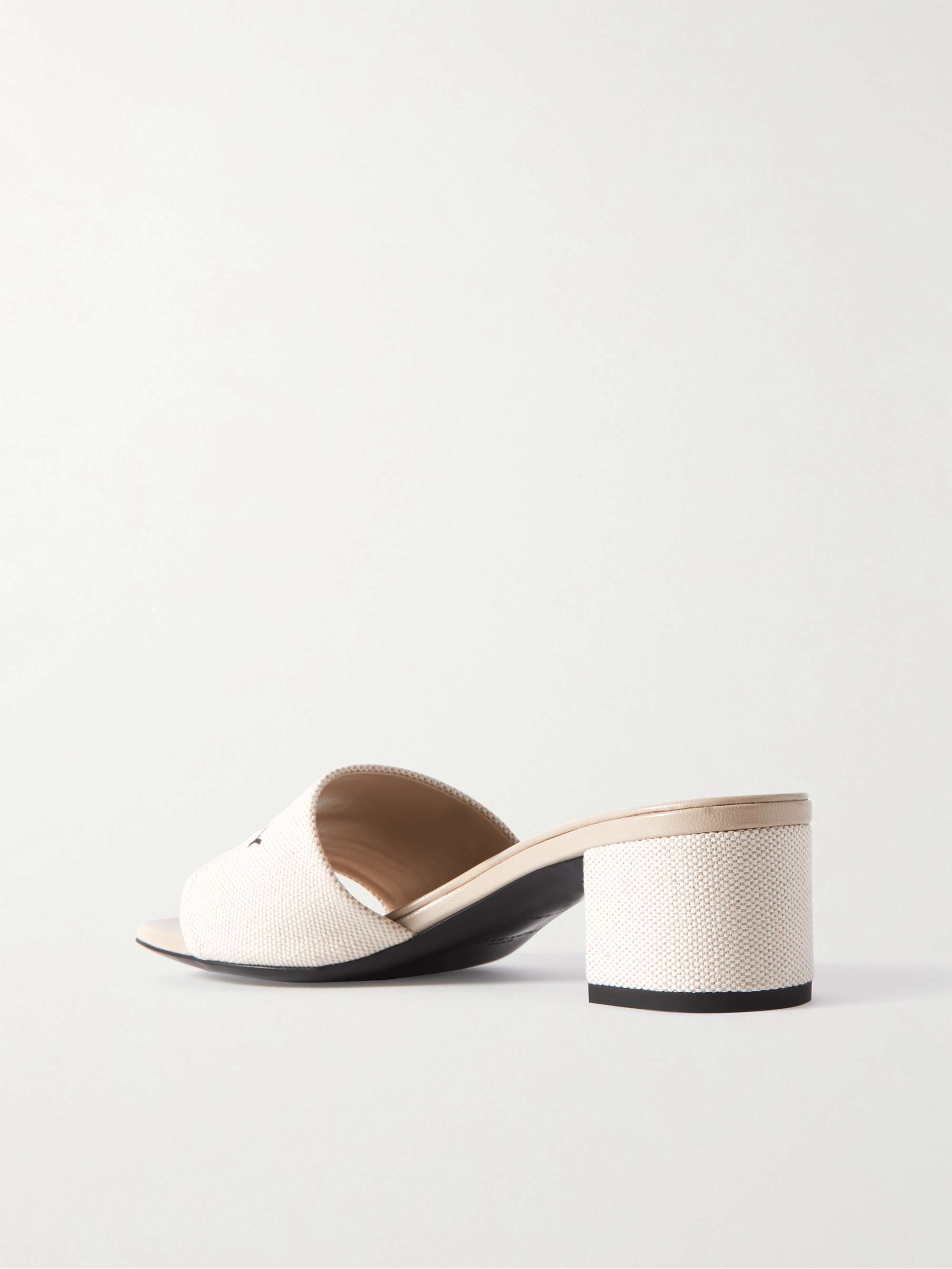 GIVENCHY 4G logo-print canvas mules