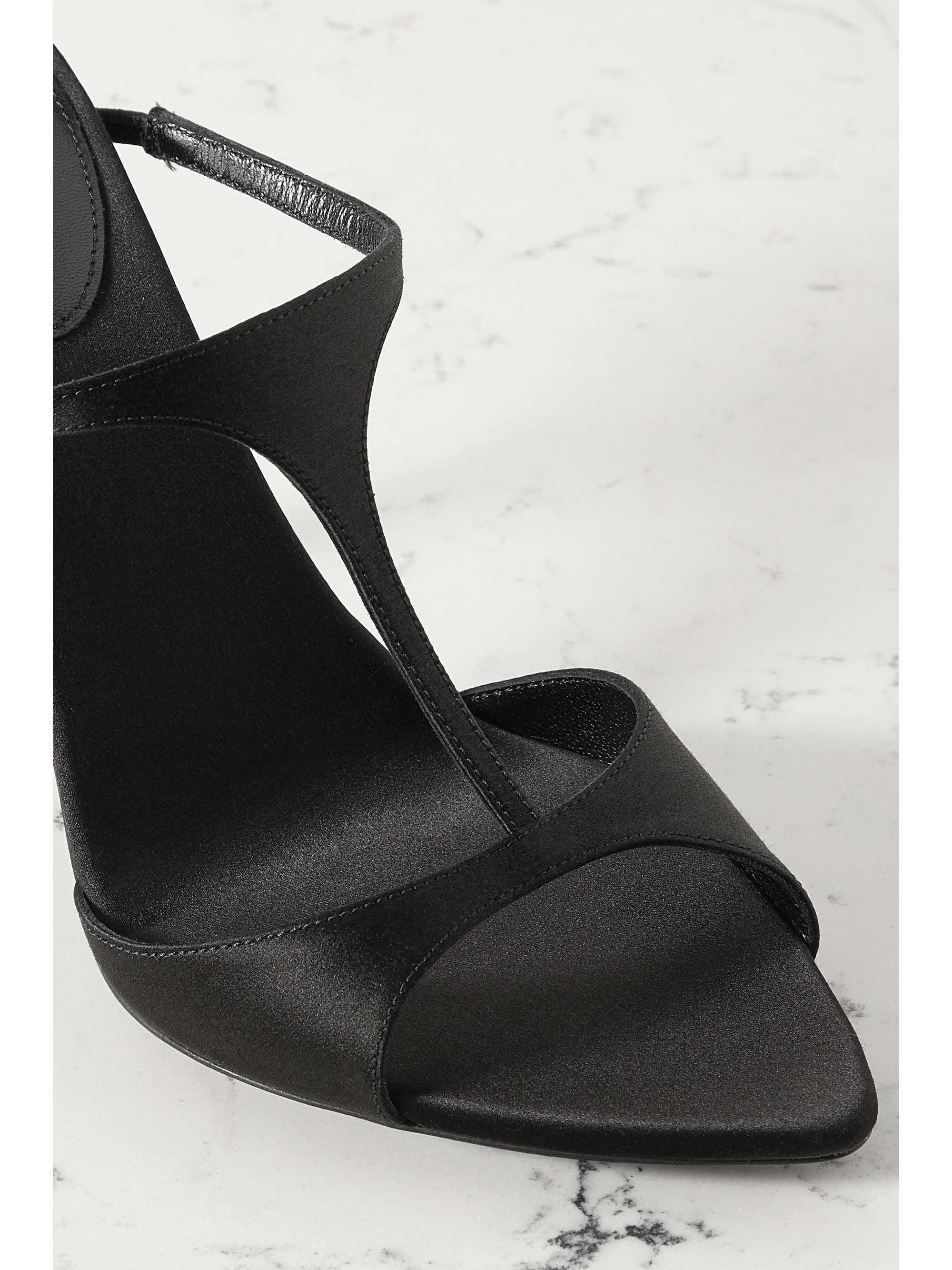 GIVENCHY G-Lock duchesse-satin sandals | NET-A-PORTER