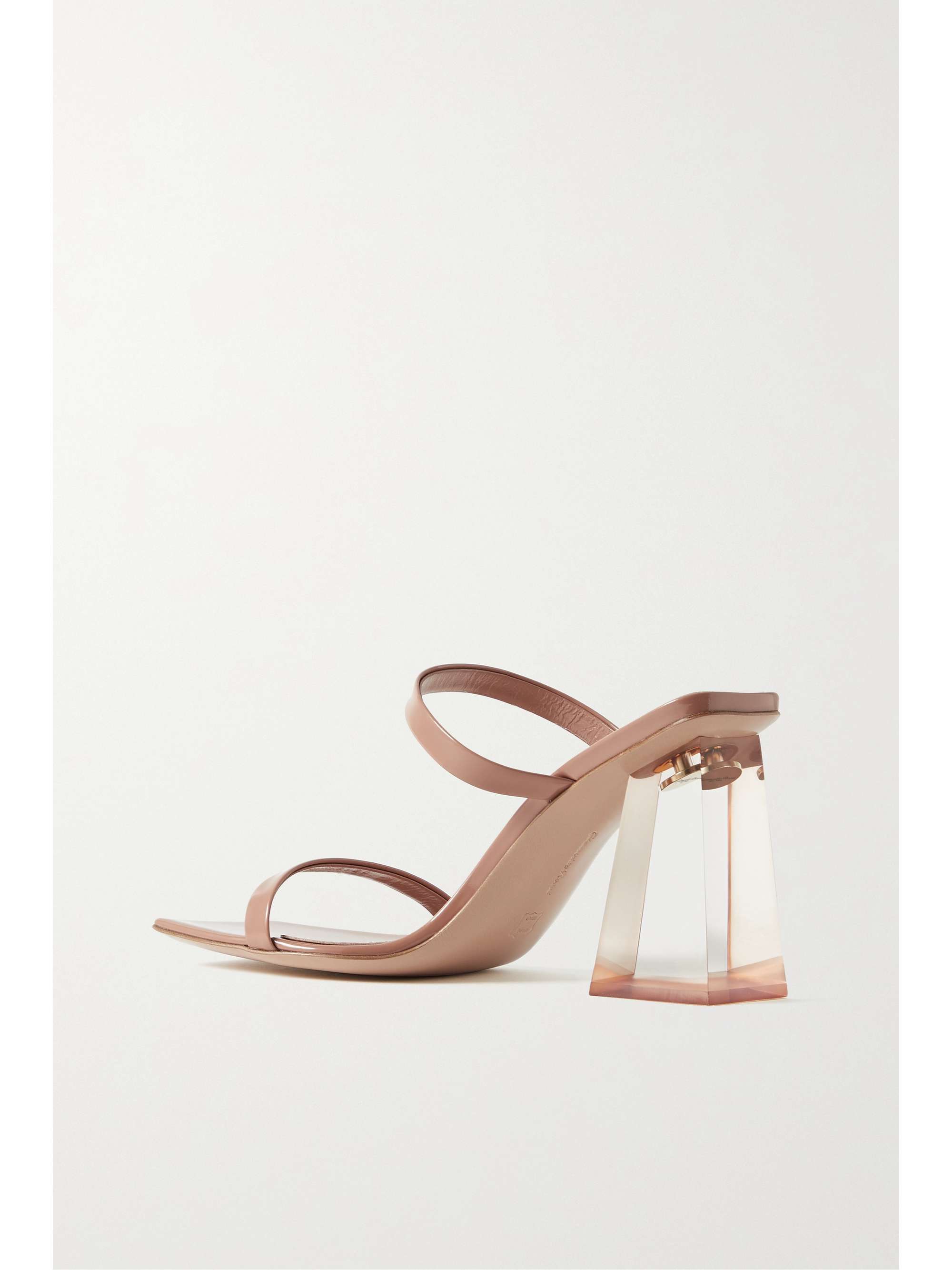 GIANVITO ROSSI Vernice 85 patent-leather mules