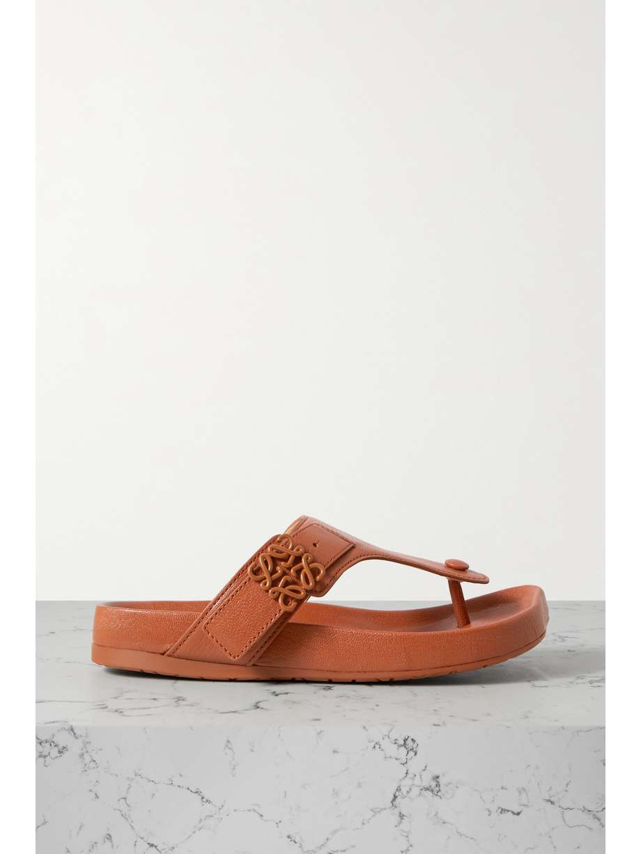 net-a-porter.com | Ease embellished leather flip flops