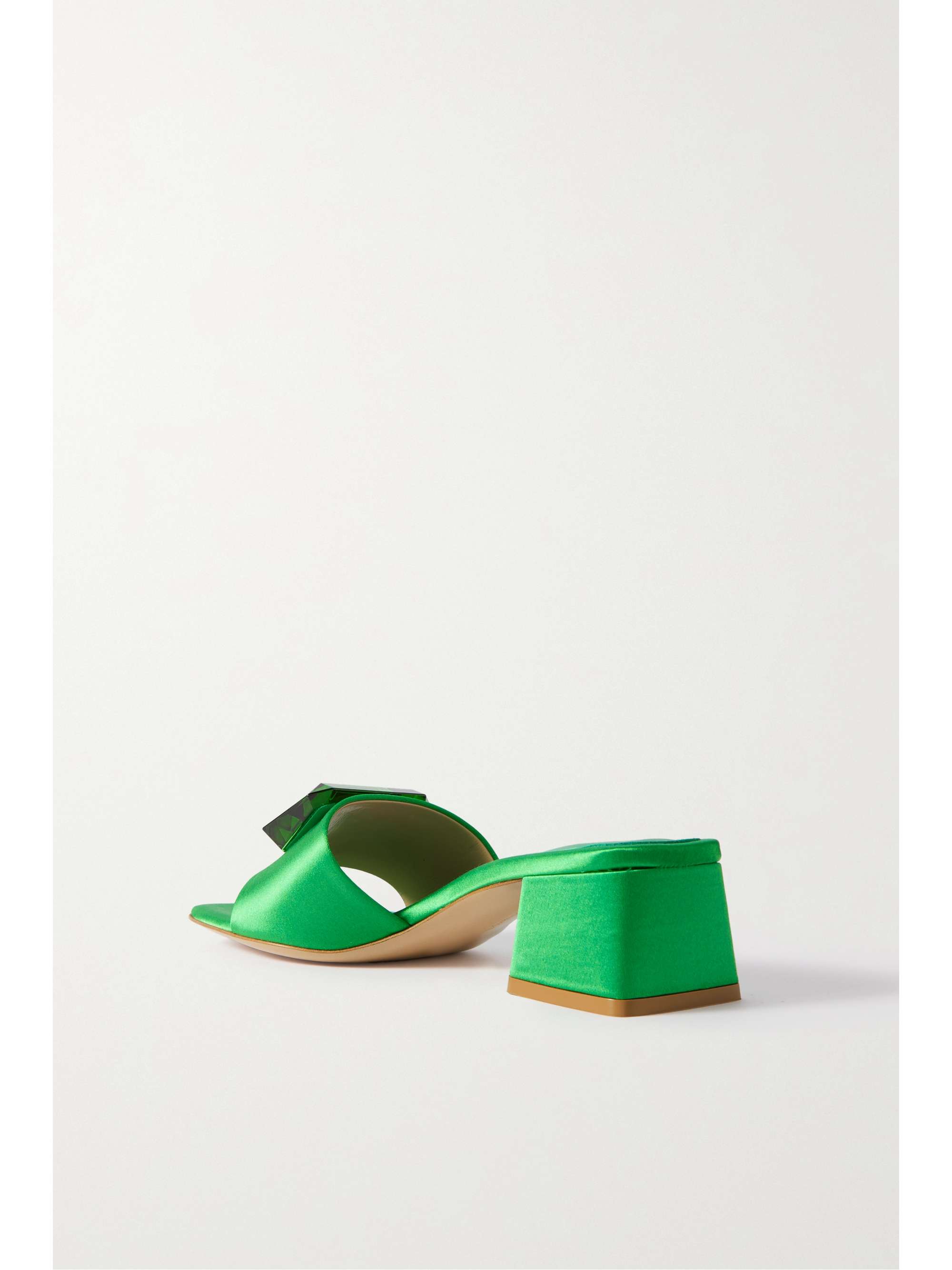 GIANVITO ROSSI Jaipur 45 embellished satin mules