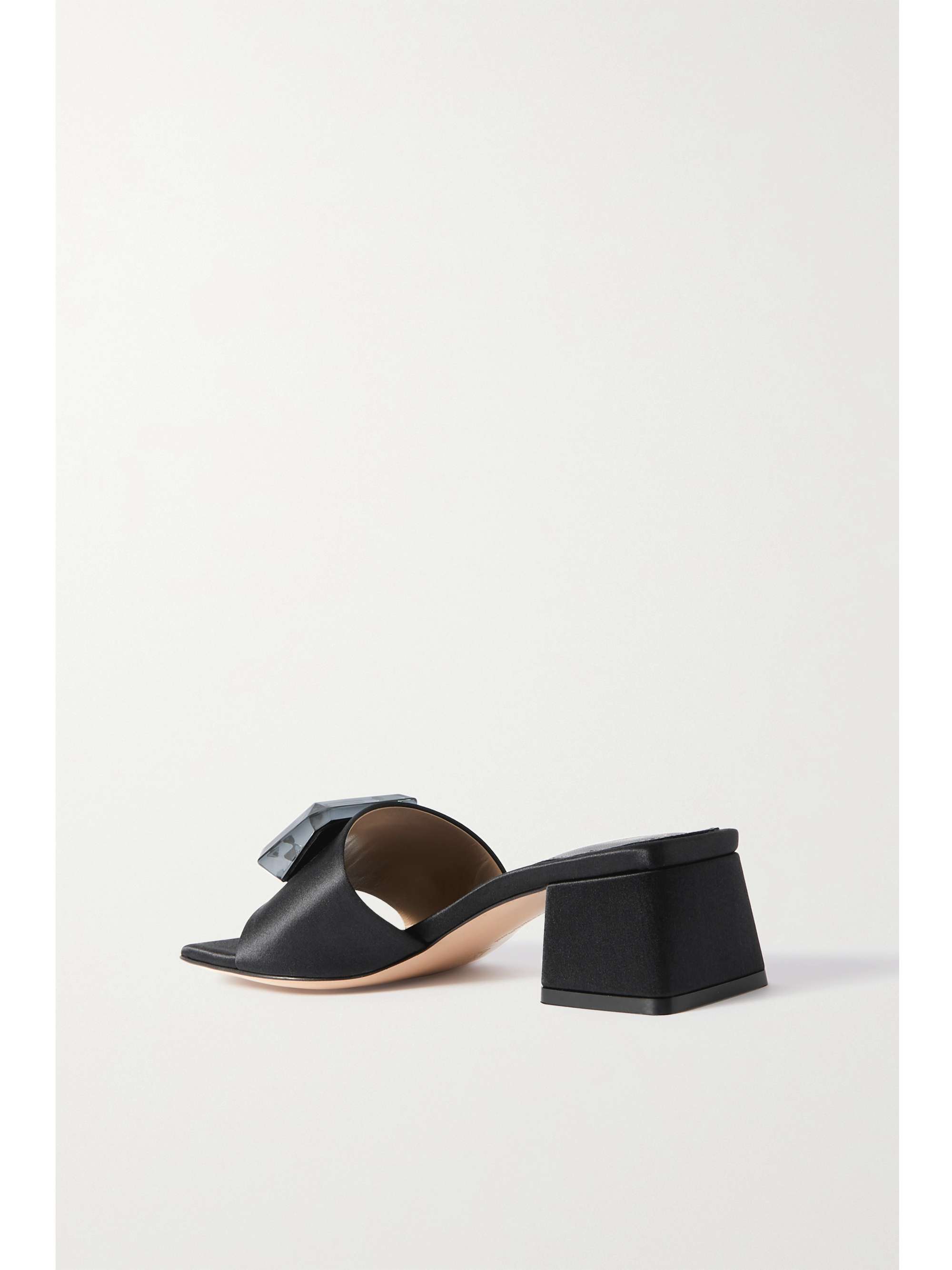 GIANVITO ROSSI Jaipur 45 embellished satin mules