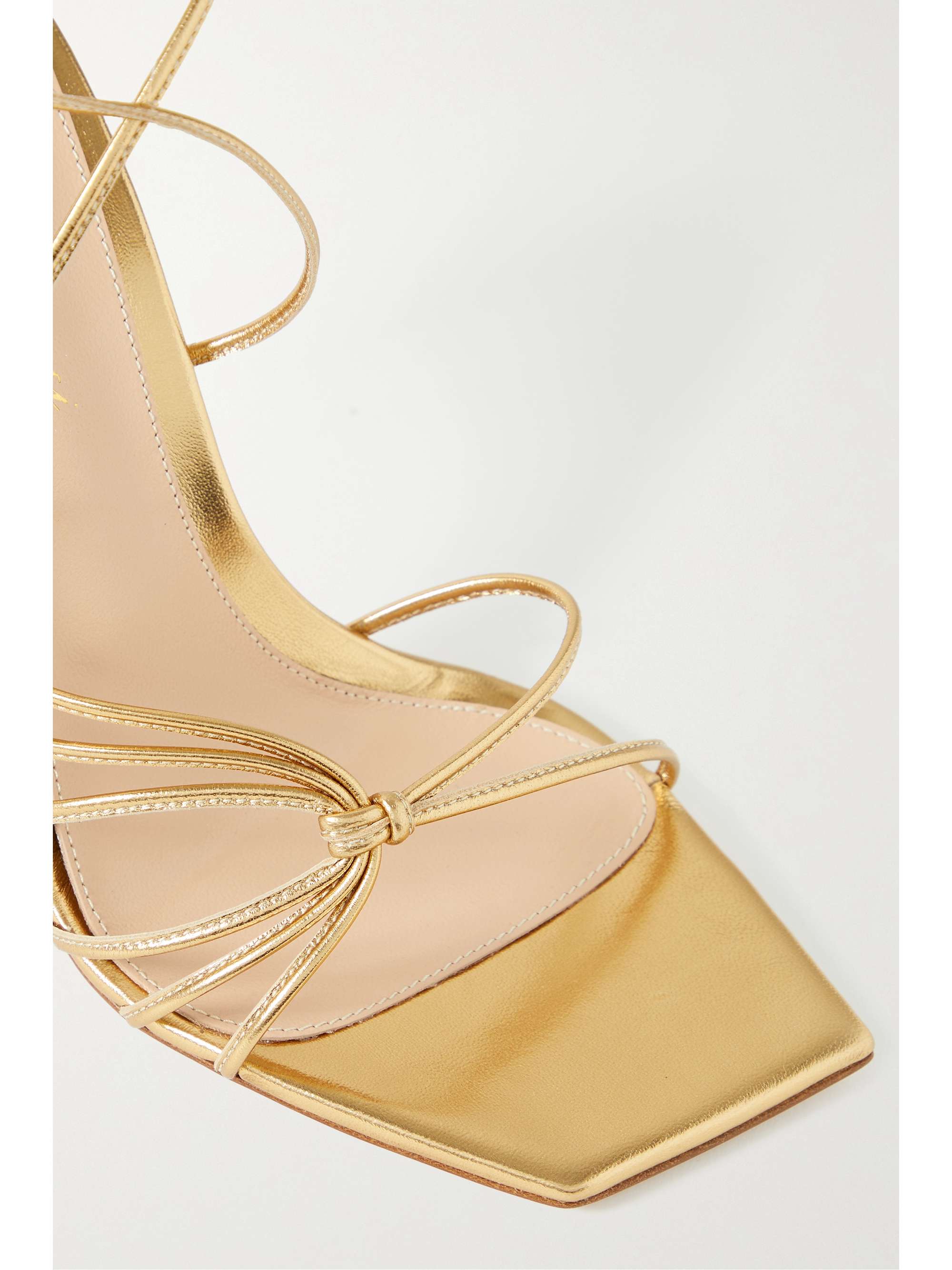 GIANVITO ROSSI Sylvie 105 metallic leather sandals | NET-A-PORTER