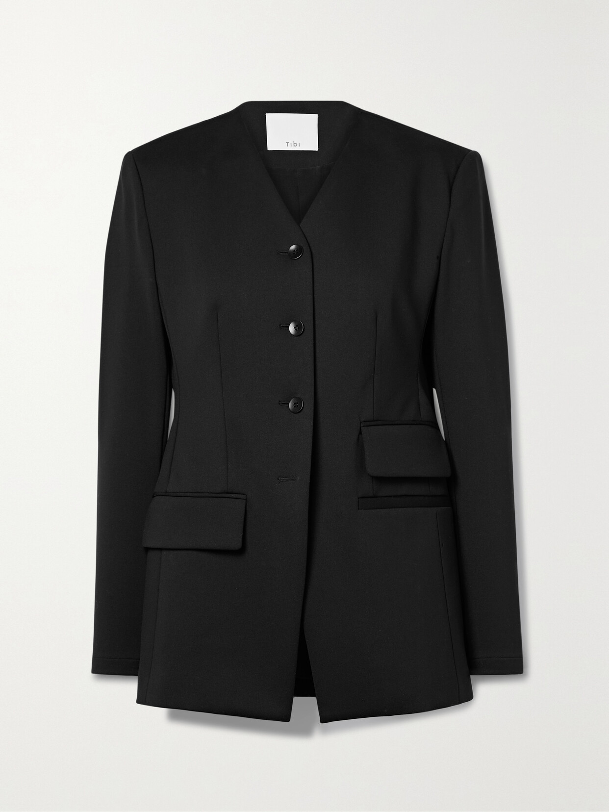 Tibi - Stretch-knit Blazer - Black