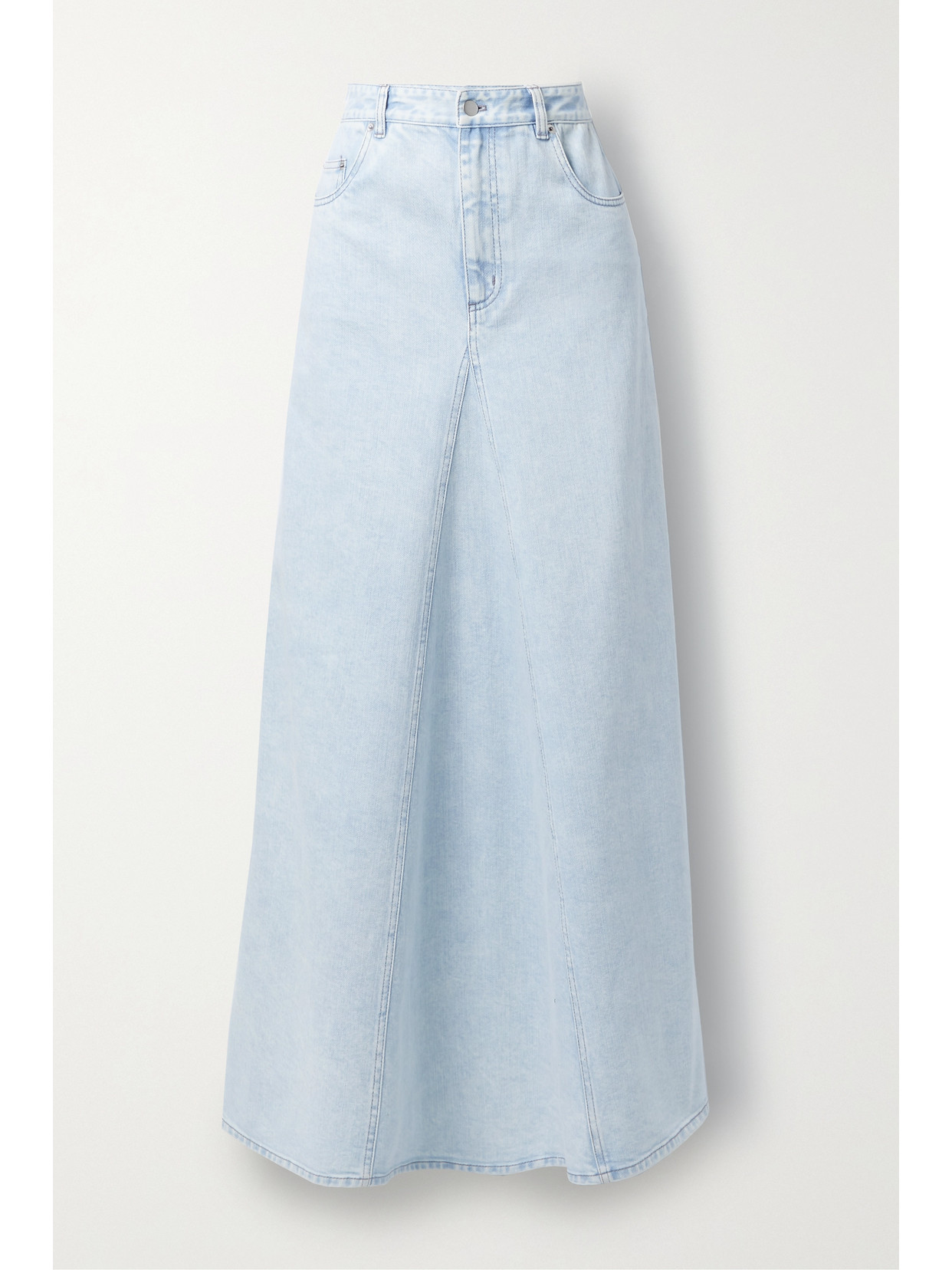 Tibi - Denim Maxi Skirt - Blue