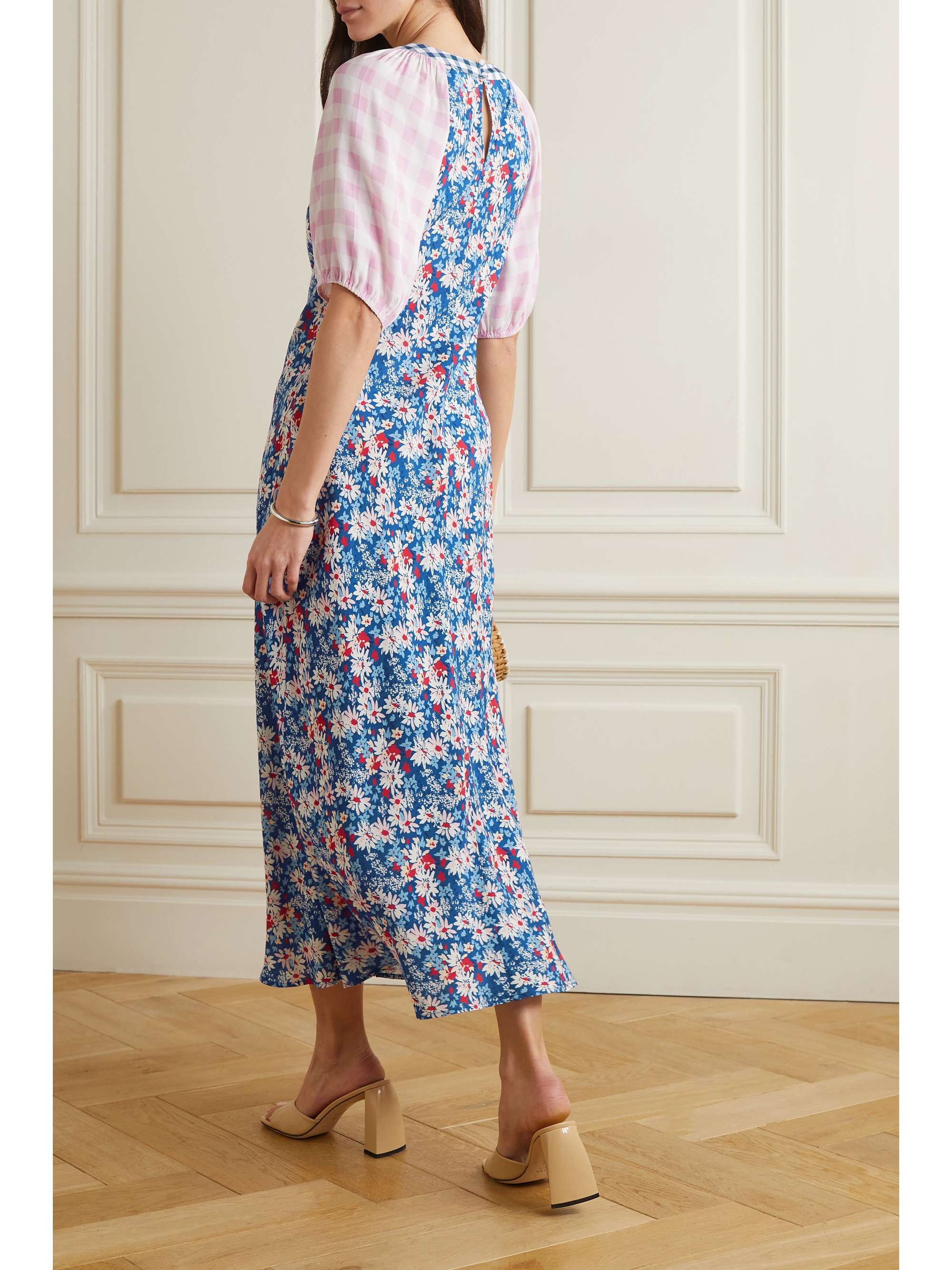 RIXO Medora printed crepe midi dress