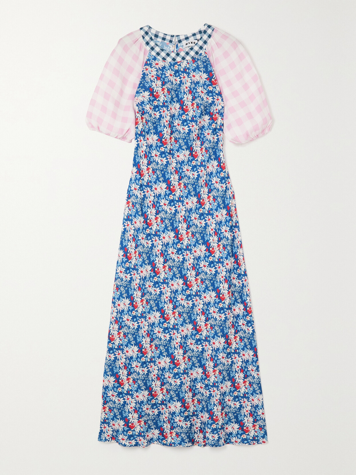 RIXO - Medora Printed Crepe Midi Dress - Blue