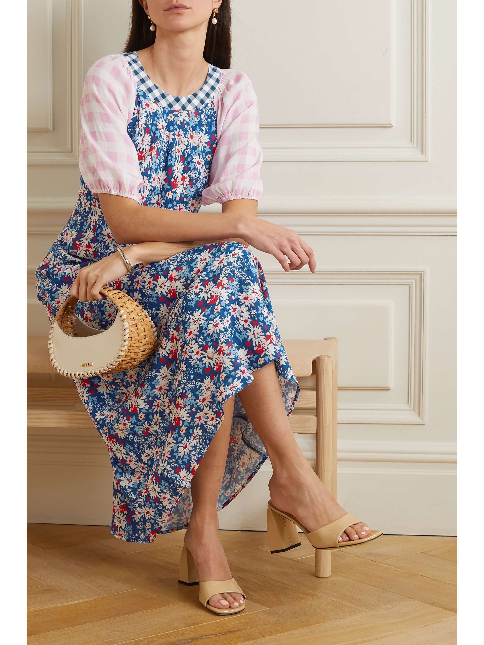 RIXO Medora printed crepe midi dress