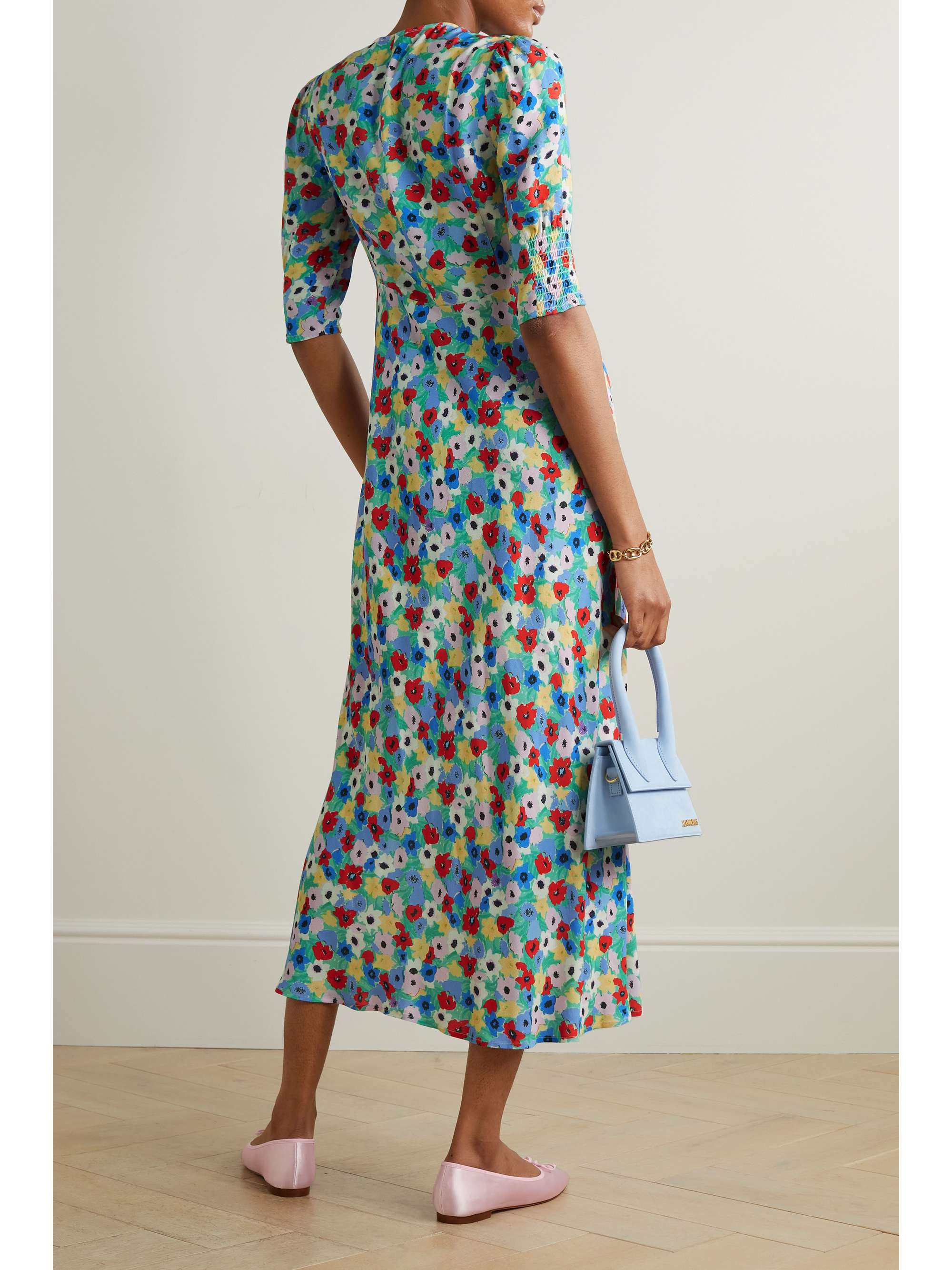 RIXO Zadie floral-print woven midi dress | NET-A-PORTER