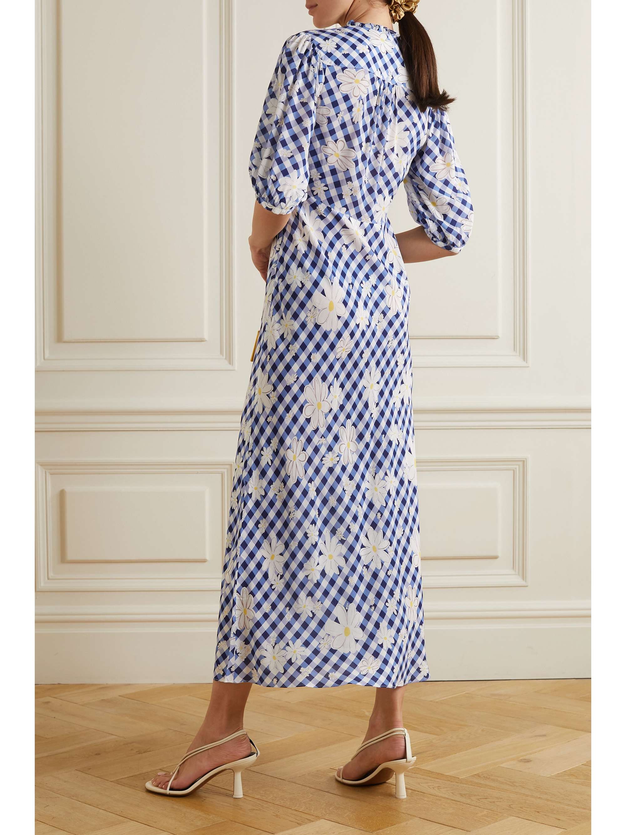 RIXO Nicolette printed woven midi dress