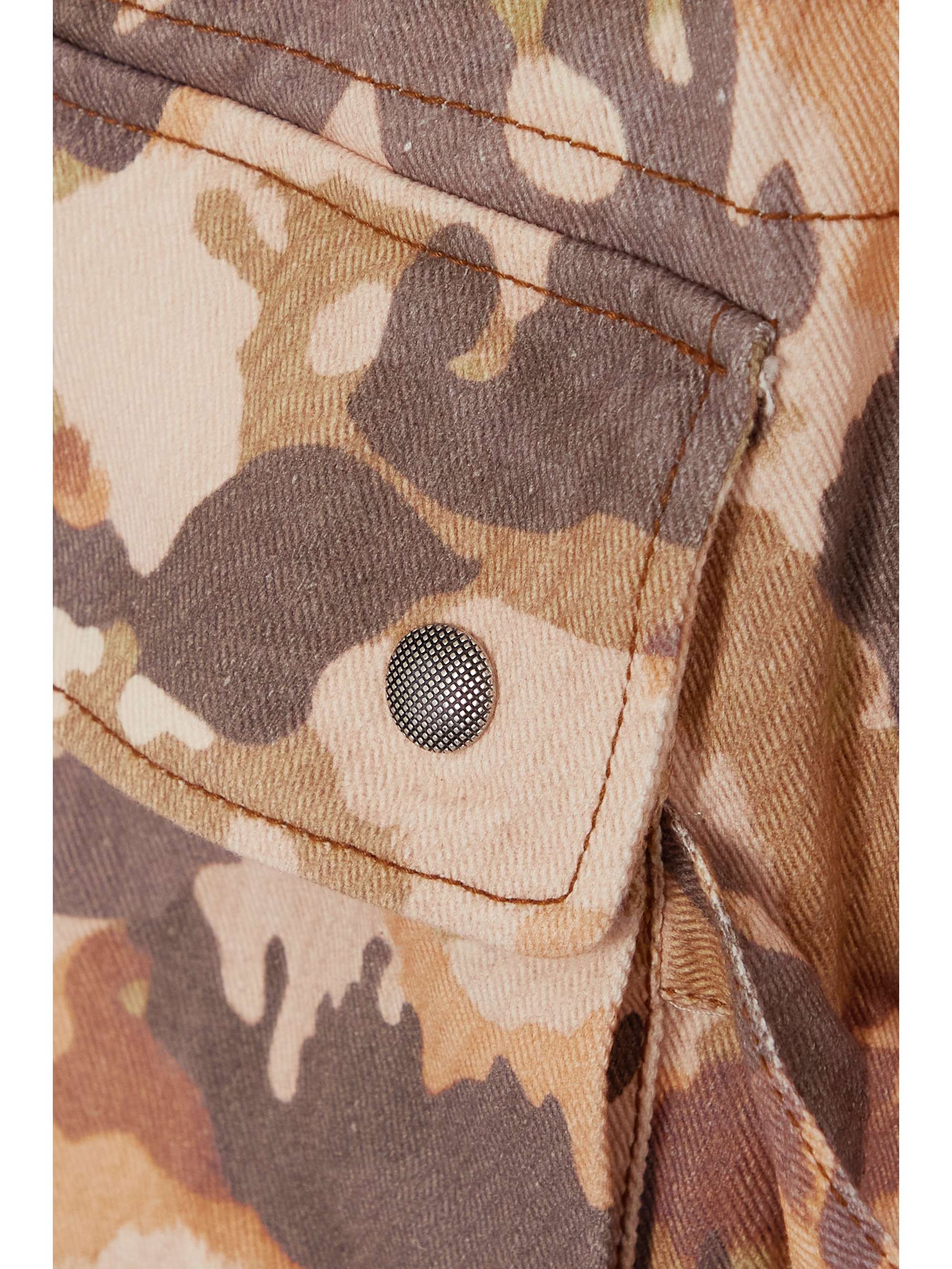 ISABEL MARANT Camouflage-print cotton-canvas cargo pants