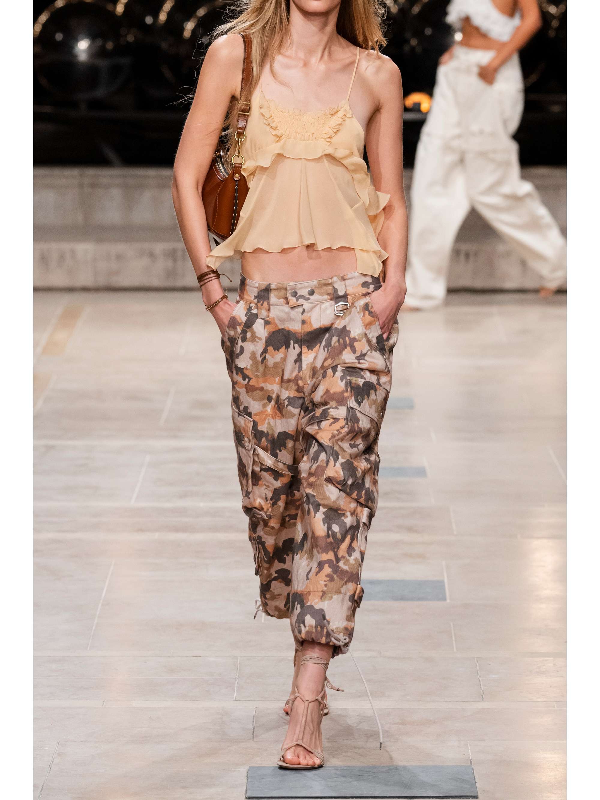 ISABEL MARANT Camouflage-print cotton-canvas cargo pants