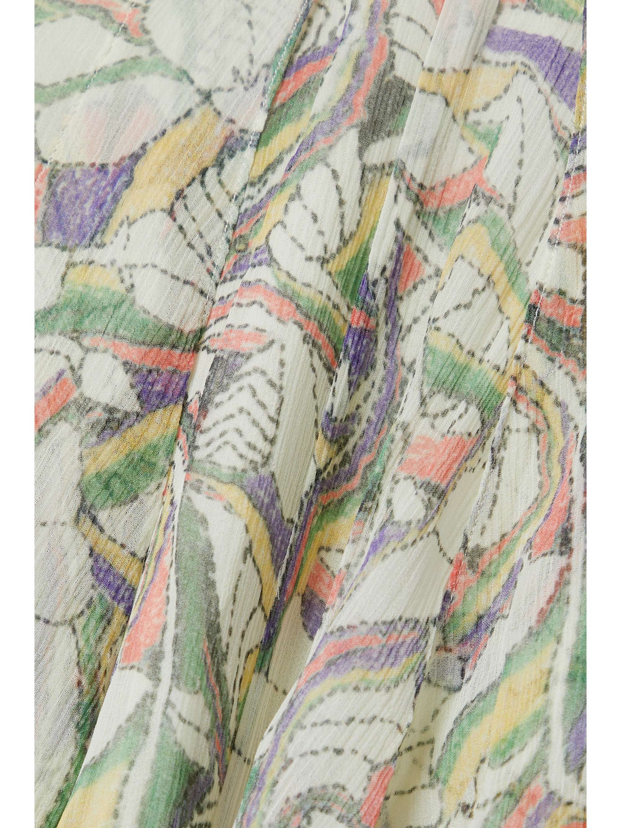 ISABEL MARANT Lysea printed silk-crepon mini skirt