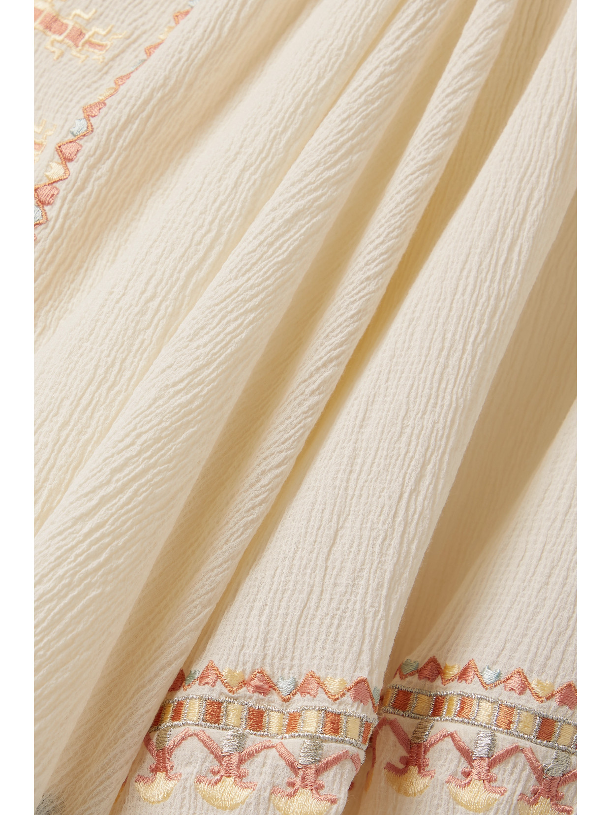 Isabel Marant Sequin-embellished Embroidered Blouse In Beige