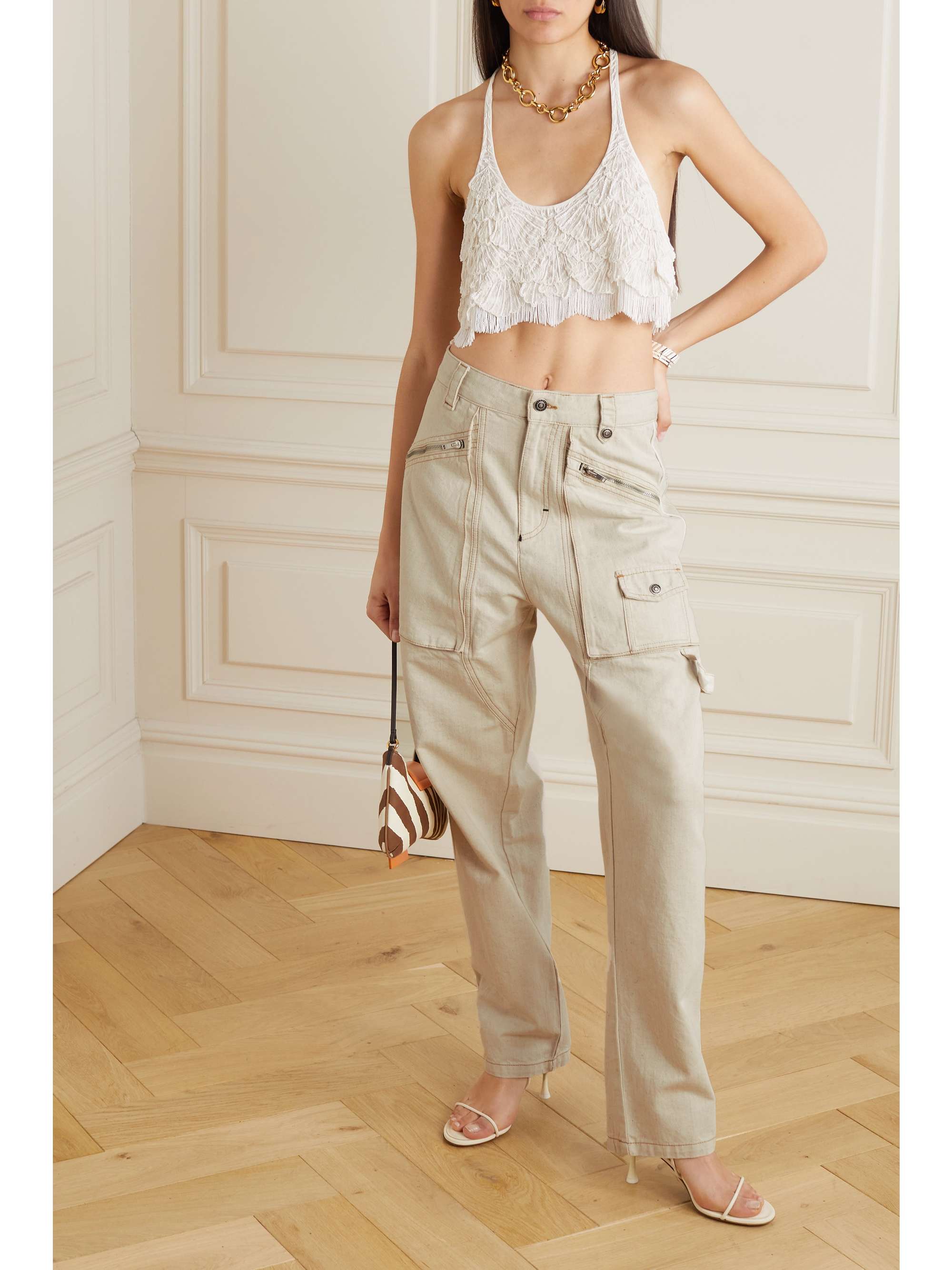 ISABEL MARANT 페이시아네 보이프렌드 카고 진