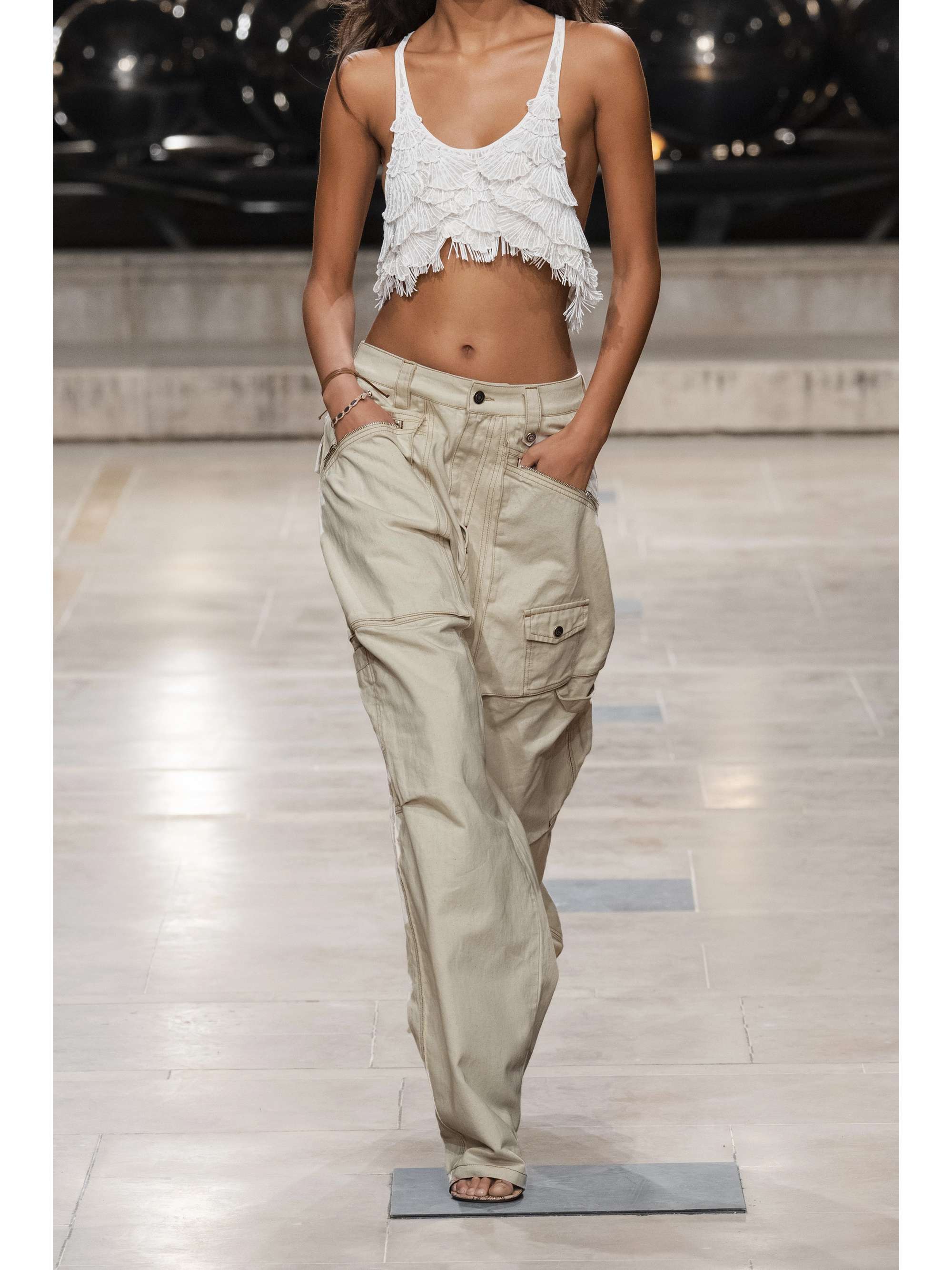 ISABEL MARANT 페이시아네 보이프렌드 카고 진