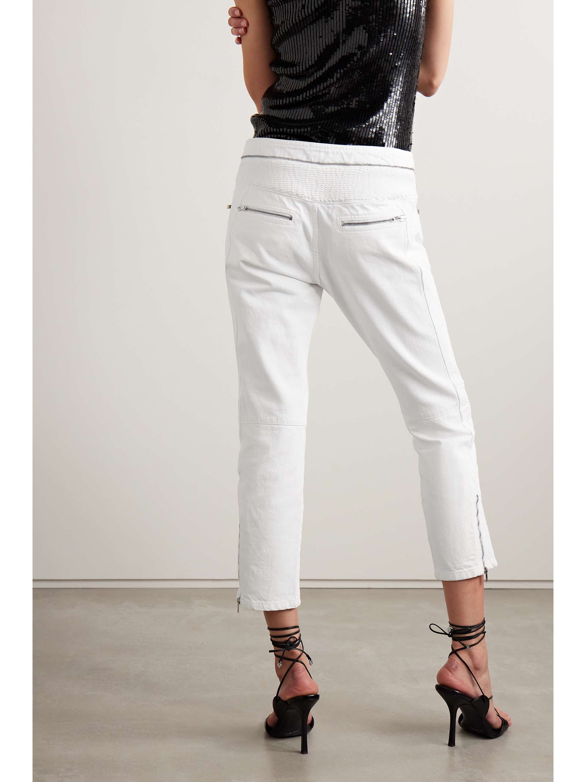 ISABEL MARANT Loma cropped mid-rise straight-leg jeans