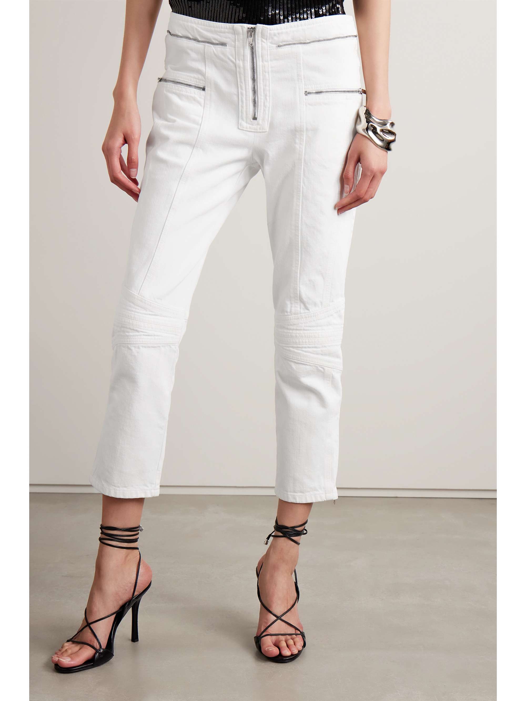 ISABEL MARANT Loma cropped mid-rise straight-leg jeans