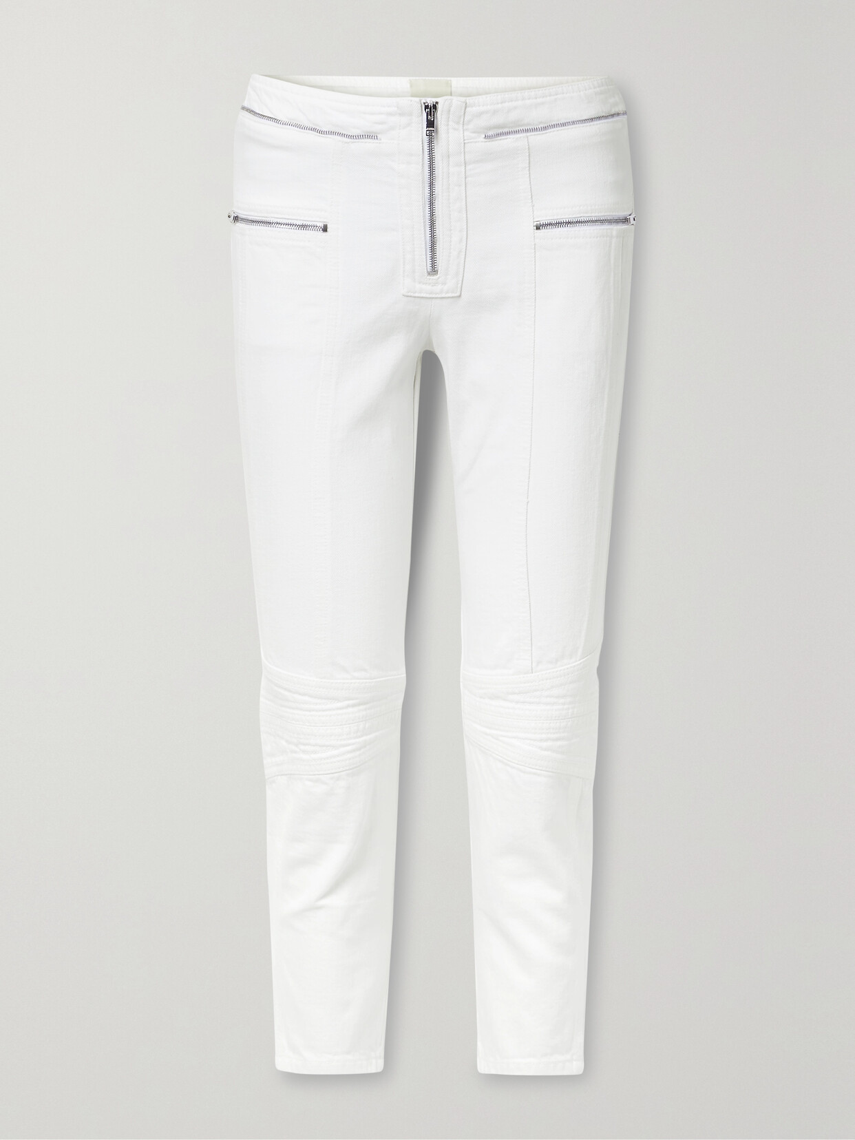 Isabel Marant - Loma Cropped Mid-rise Slim-leg Jeans - White