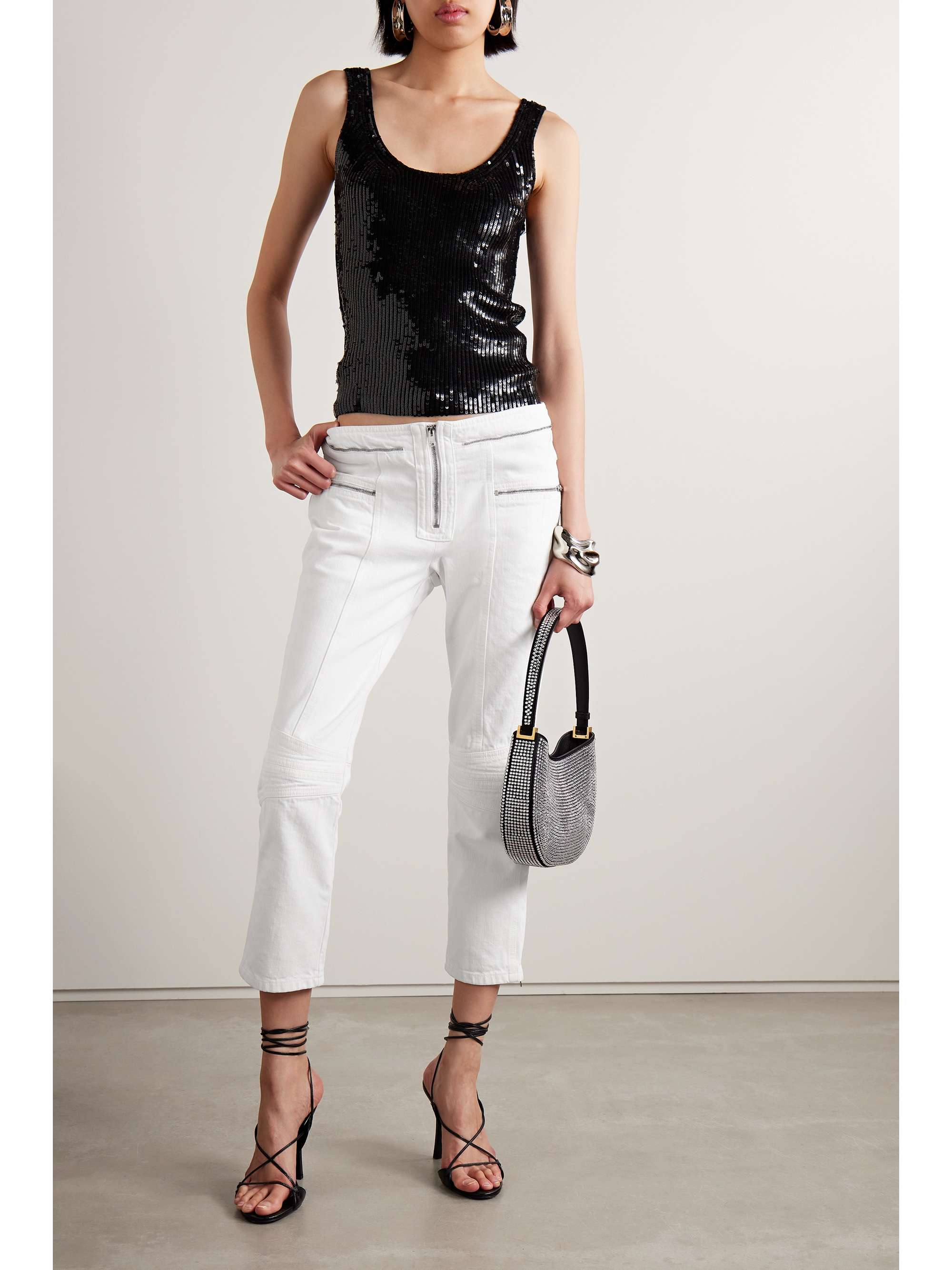 ISABEL MARANT Loma cropped mid-rise straight-leg jeans