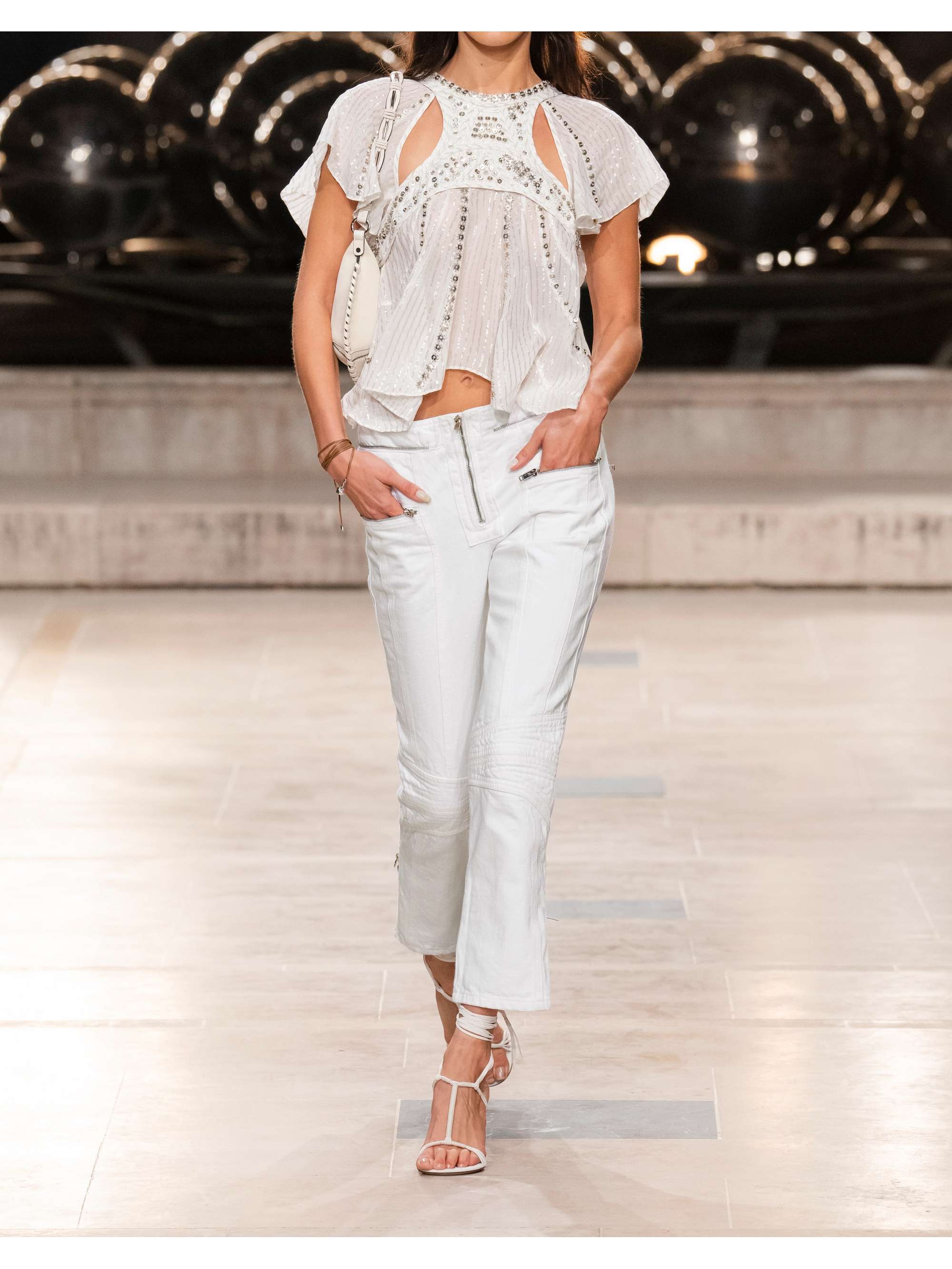 ISABEL MARANT Loma cropped mid-rise straight-leg jeans