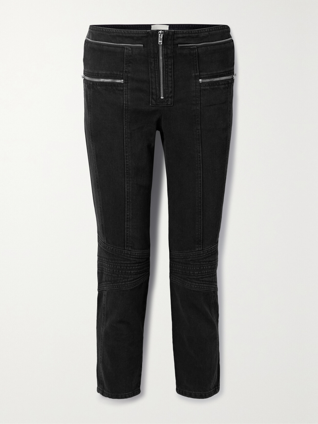 ISABEL MARANT LOMA CROPPED MID-RISE STRAIGHT-LEG JEANS