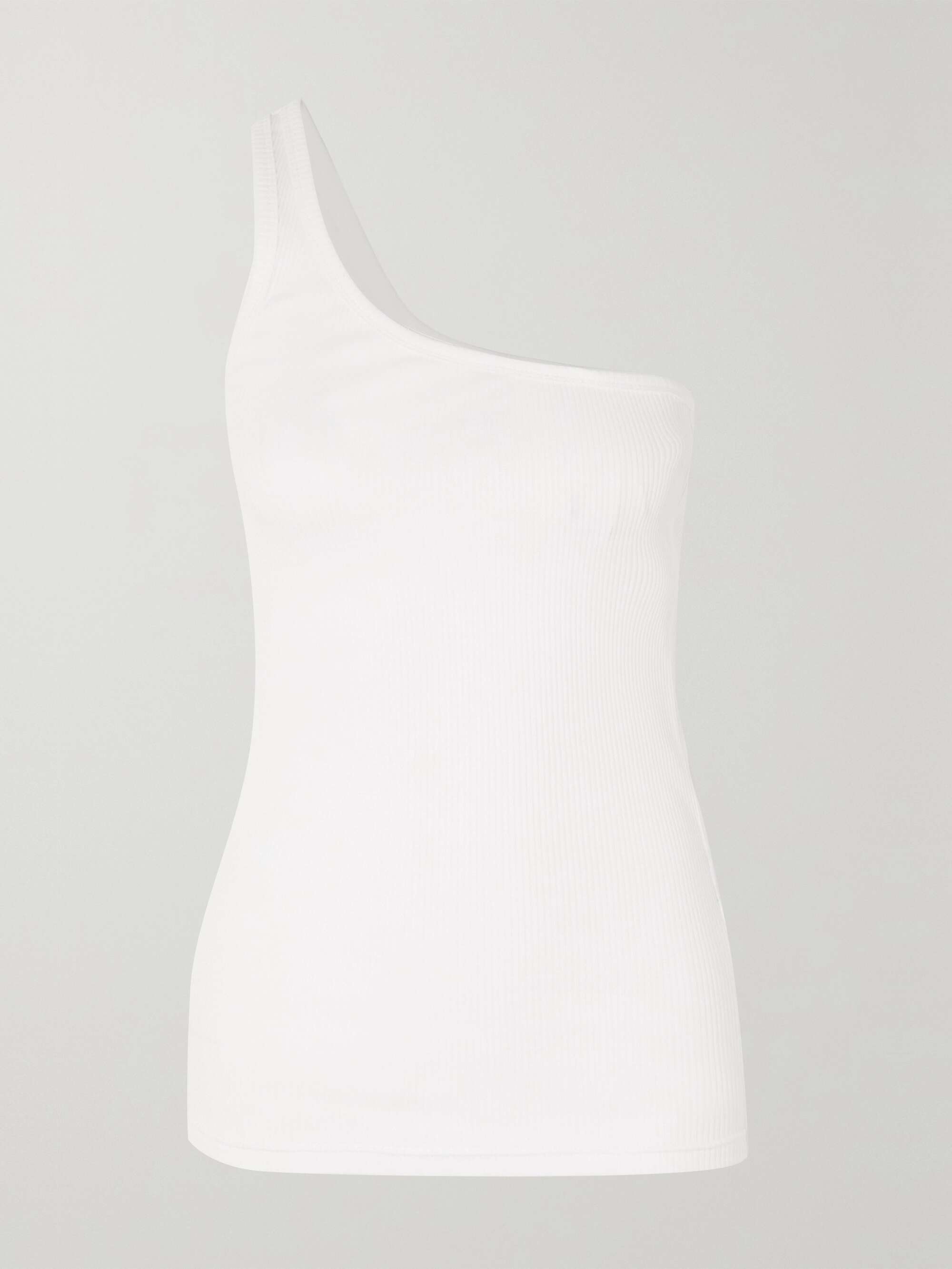 ISABEL MARANT Tresia one shoulder ribbed cotton jersey tank NET