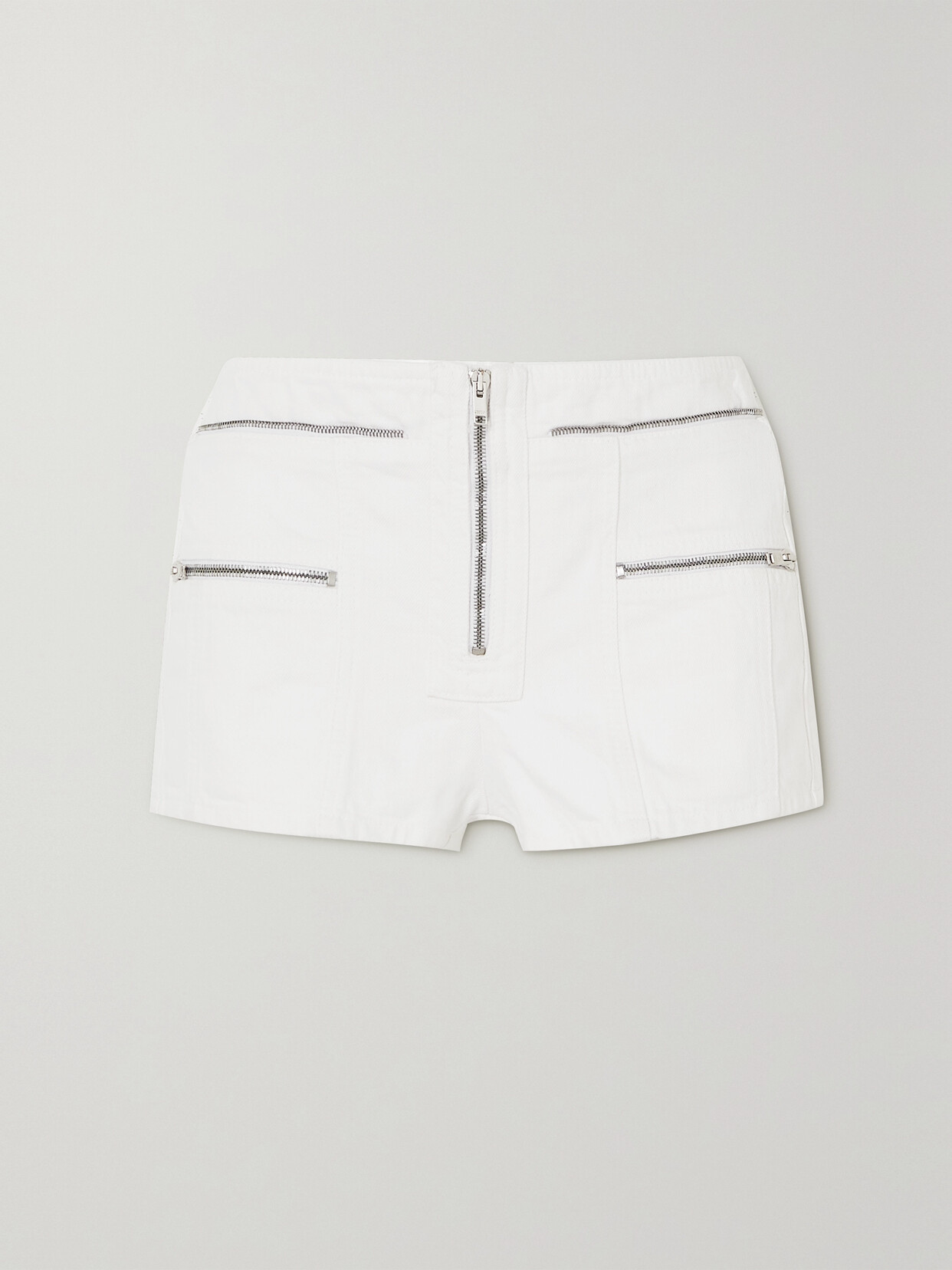 Isabel Marant - Lary Paneled Cotton-gabardine Shorts - White