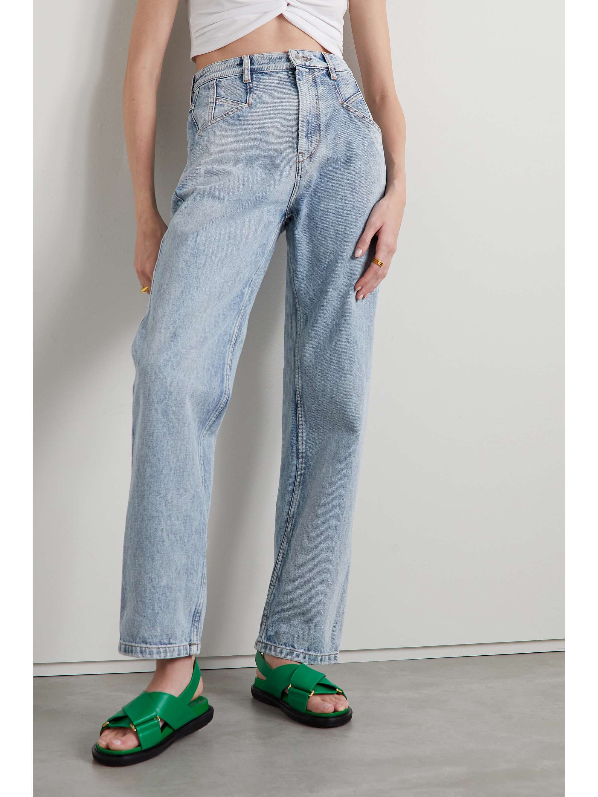 ISABEL MARANT Nadege high-rise wide-leg jeans