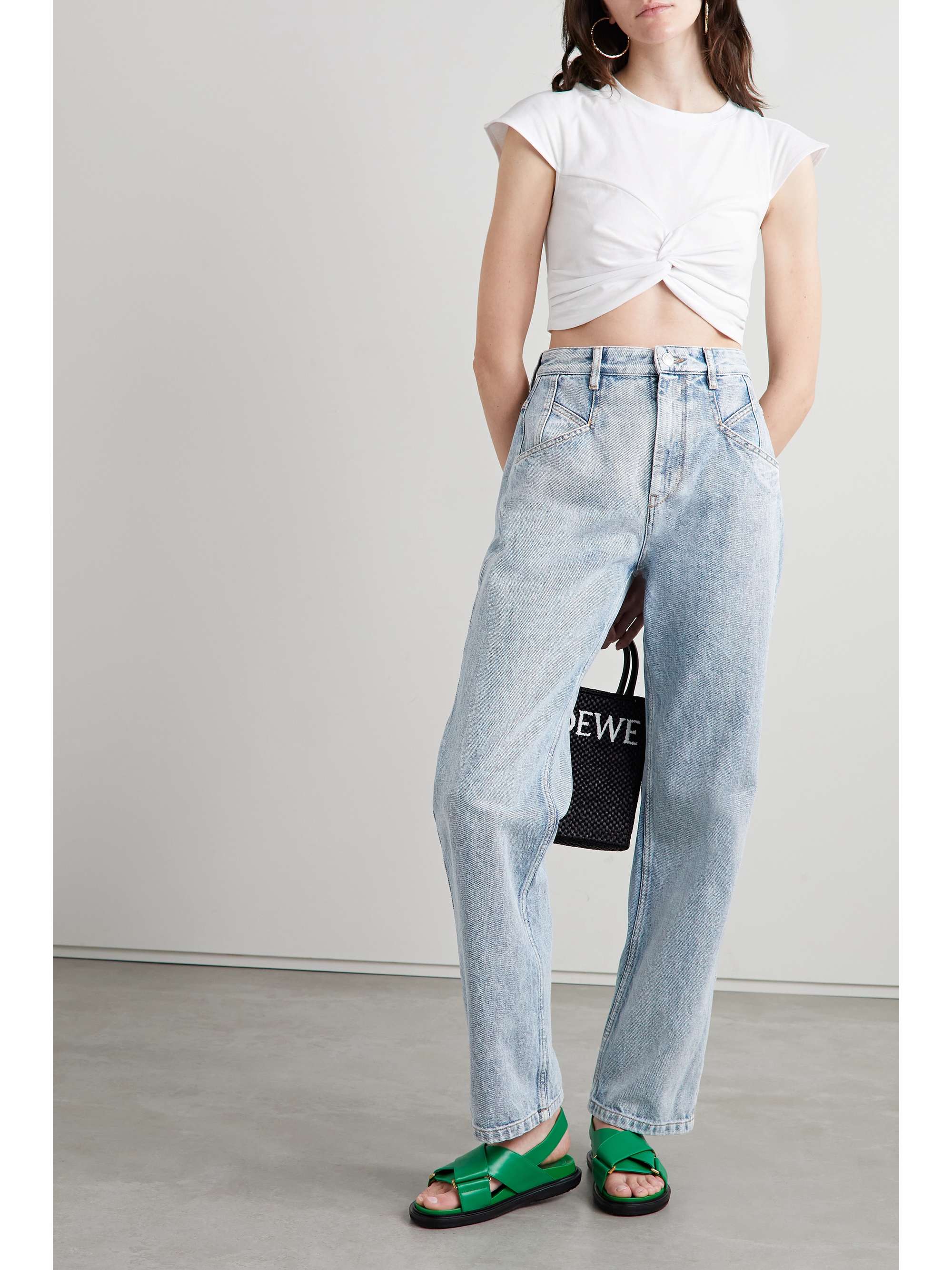 ISABEL MARANT Nadege high-rise wide-leg jeans