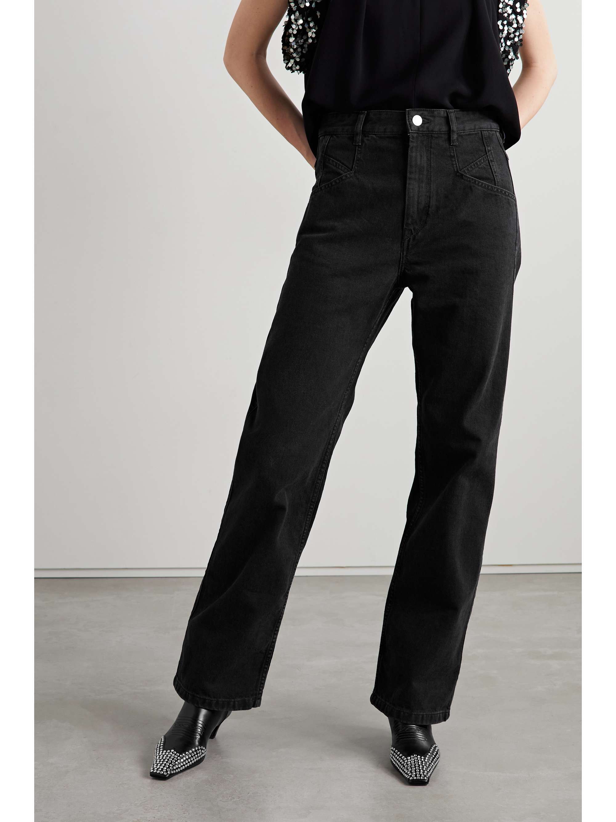 ISABEL MARANT Nadege high-rise wide-leg jeans