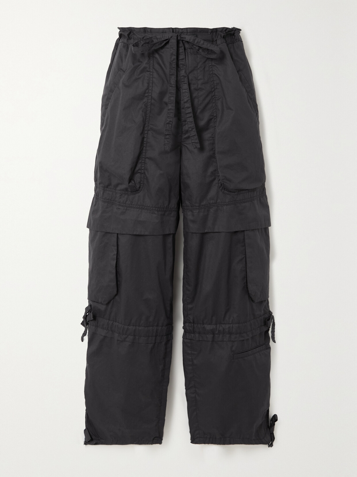 Isabel Marant - Nazemi Woven Cargo Pants - Black