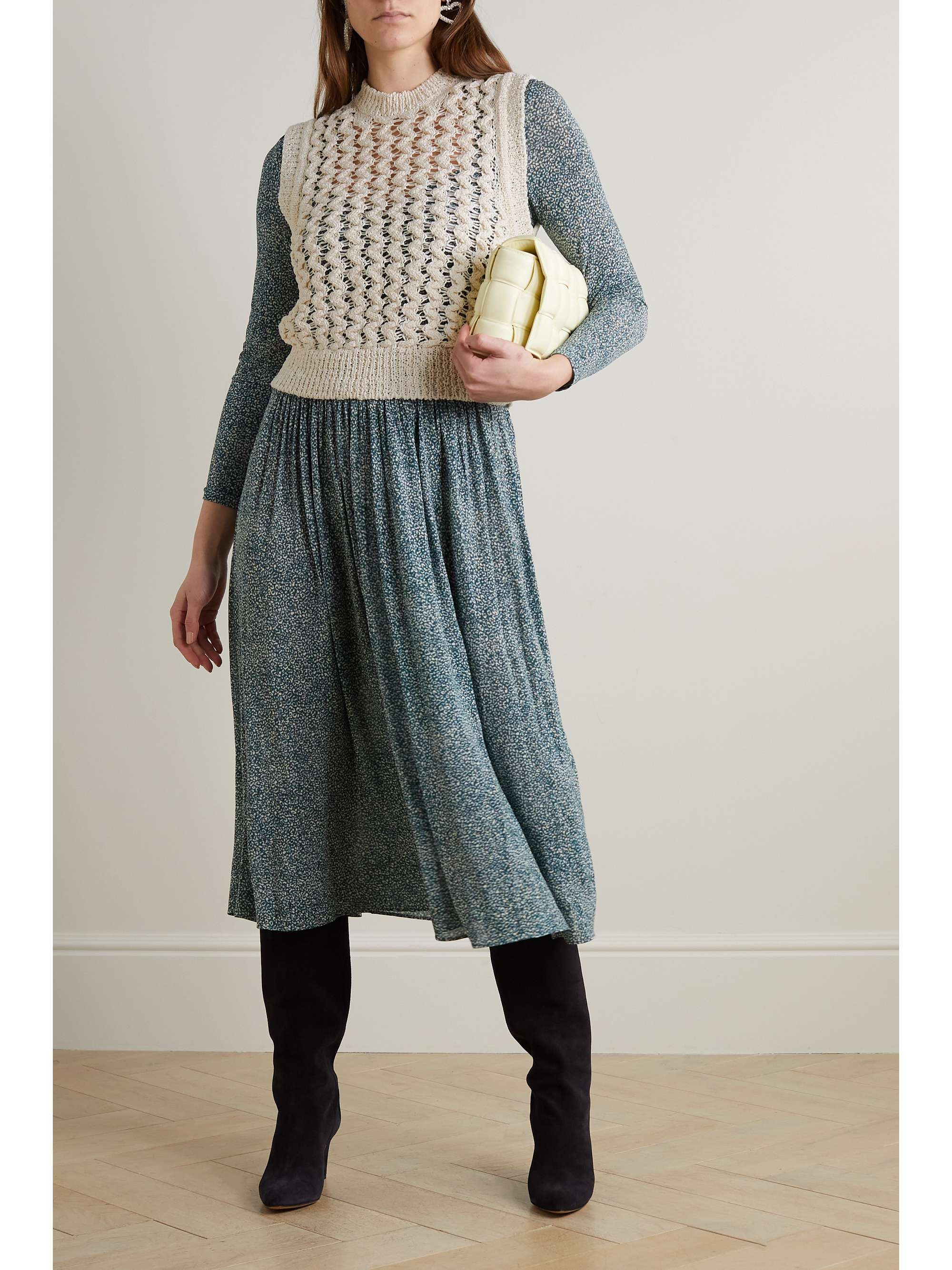 ISABEL MARANT Faye crocheted cotton-blend vest