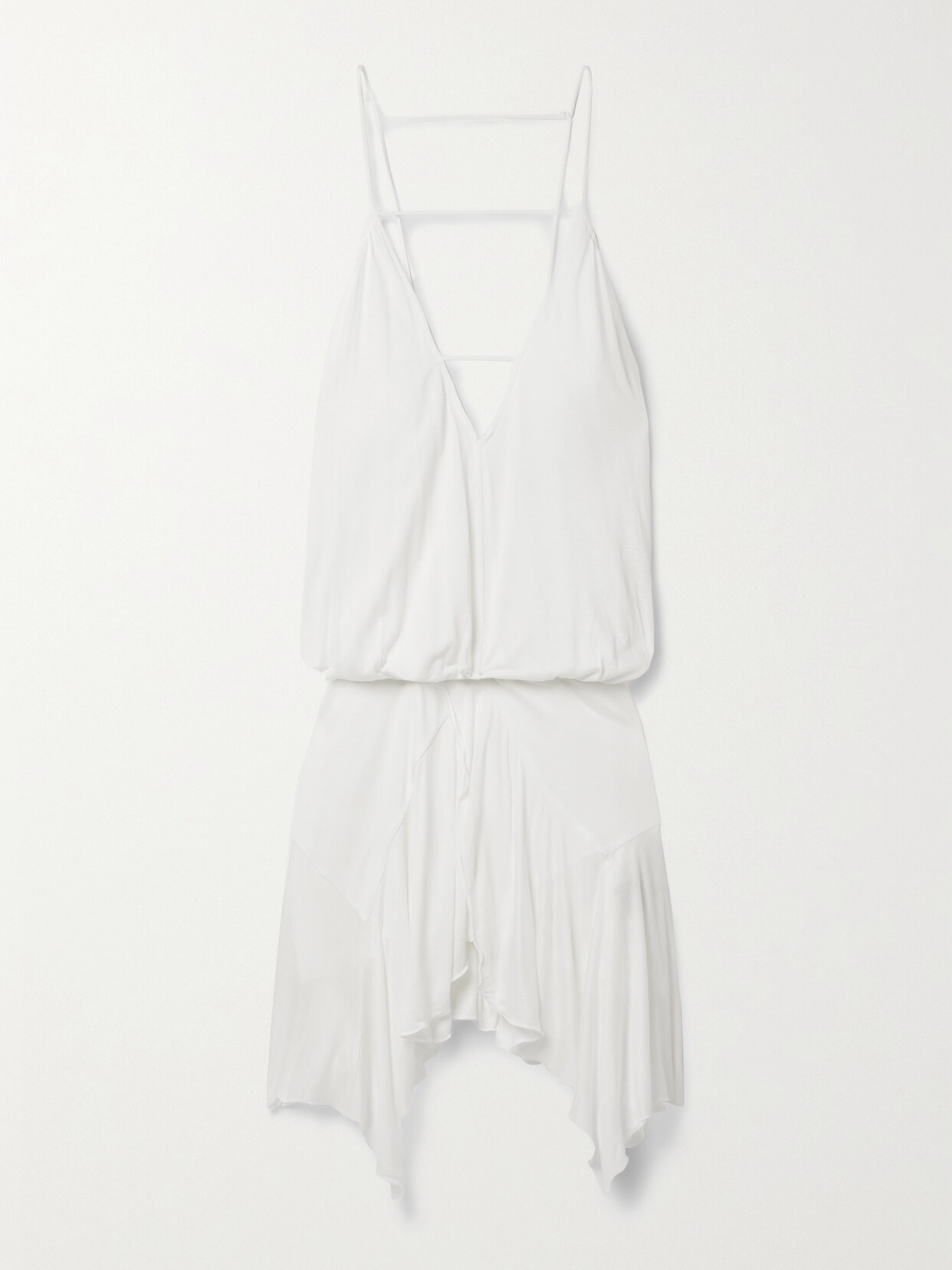 Isabel Marant - Felicia Asymmetric Jersey Mini Dress - White