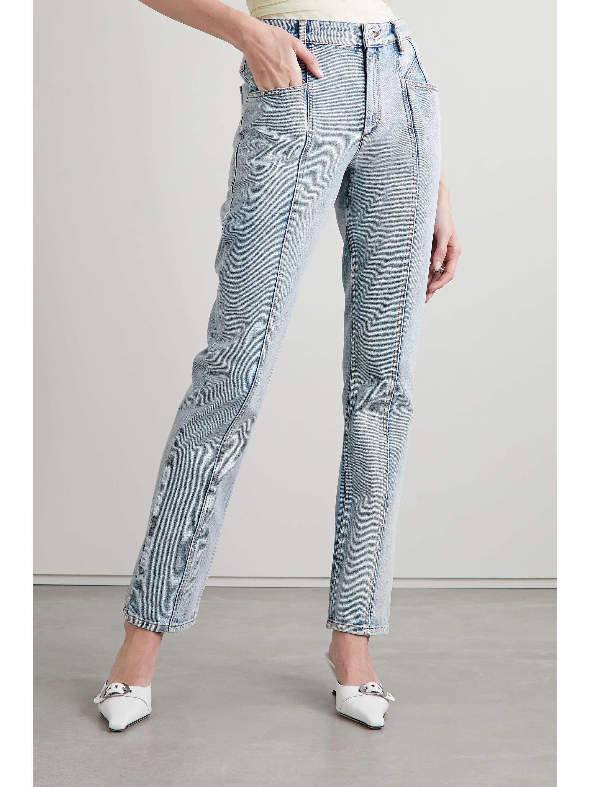 ISABEL MARANT Laora mid-rise slim-leg jeans