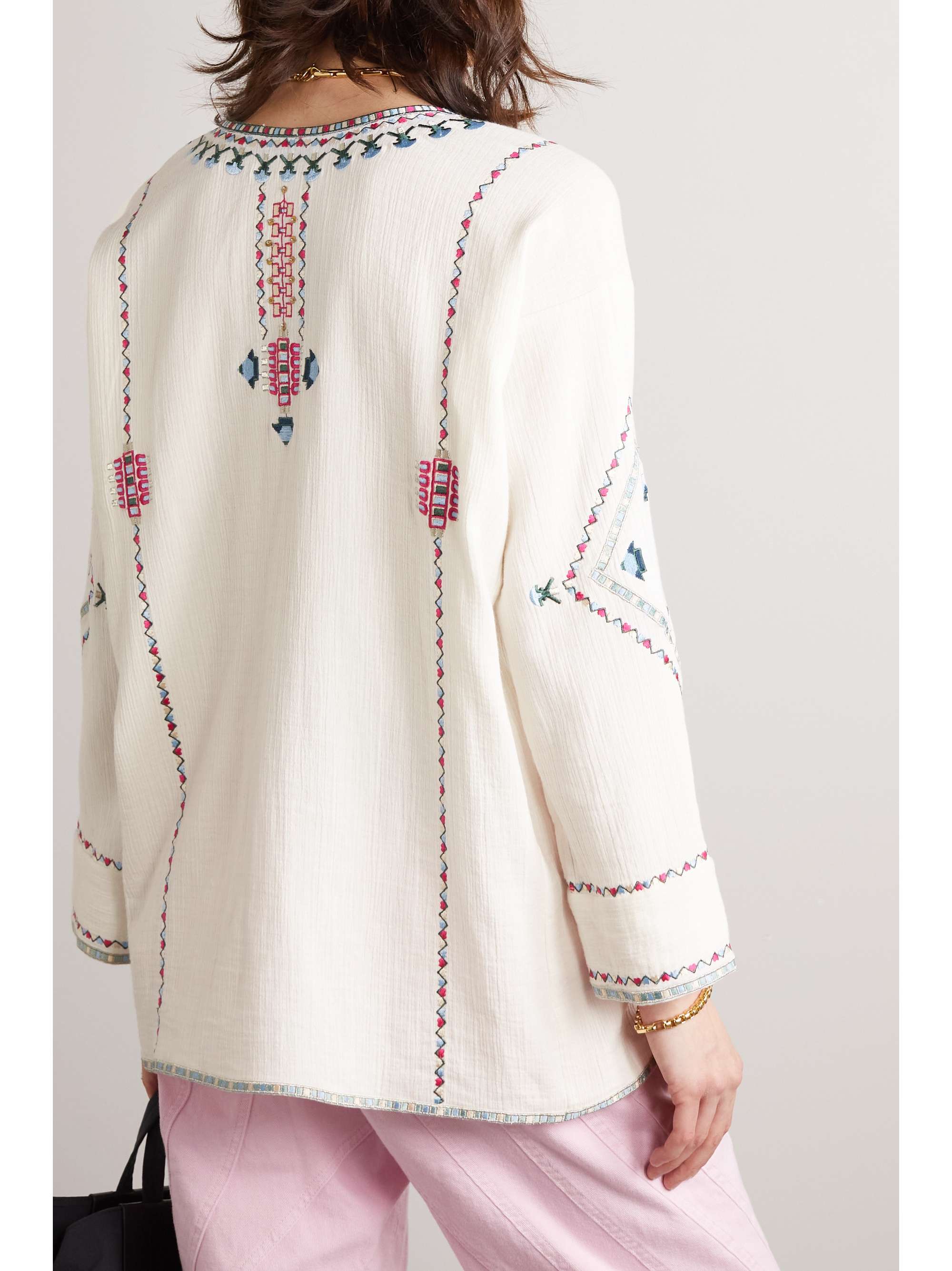 ISABEL MARANT Clarisa embroidered cotton top