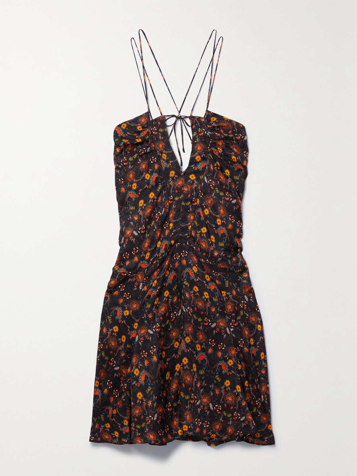 Isabel Marant - Presly Floral Jacquard Mini Dress - Black