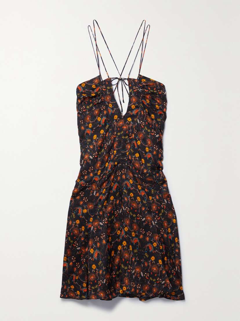 Isabel Marant Presly Floral Jacquard Mini Dress