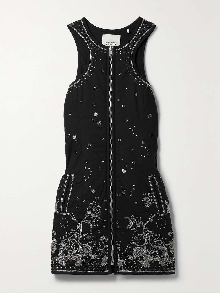 net-a-porter.com | Mini-robe en coton rembourré à ornements Belila